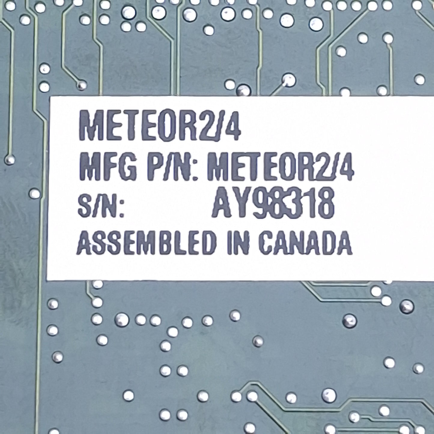 Used Matrox Meteor2/4 Frame Grabber Card PCI 12x Video Inputs, BNC NTSC/PAL, RS-232
