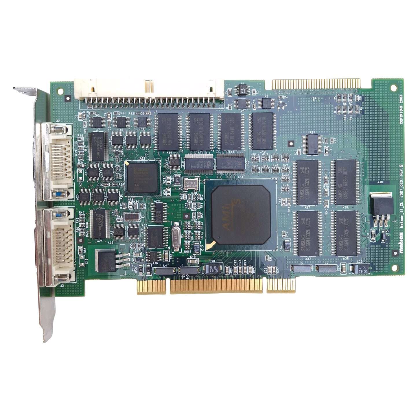 Used Matrox METEOR2-CL/32 Camera Link PCI Frame Grabber Card 50MHz, 2x RS-232