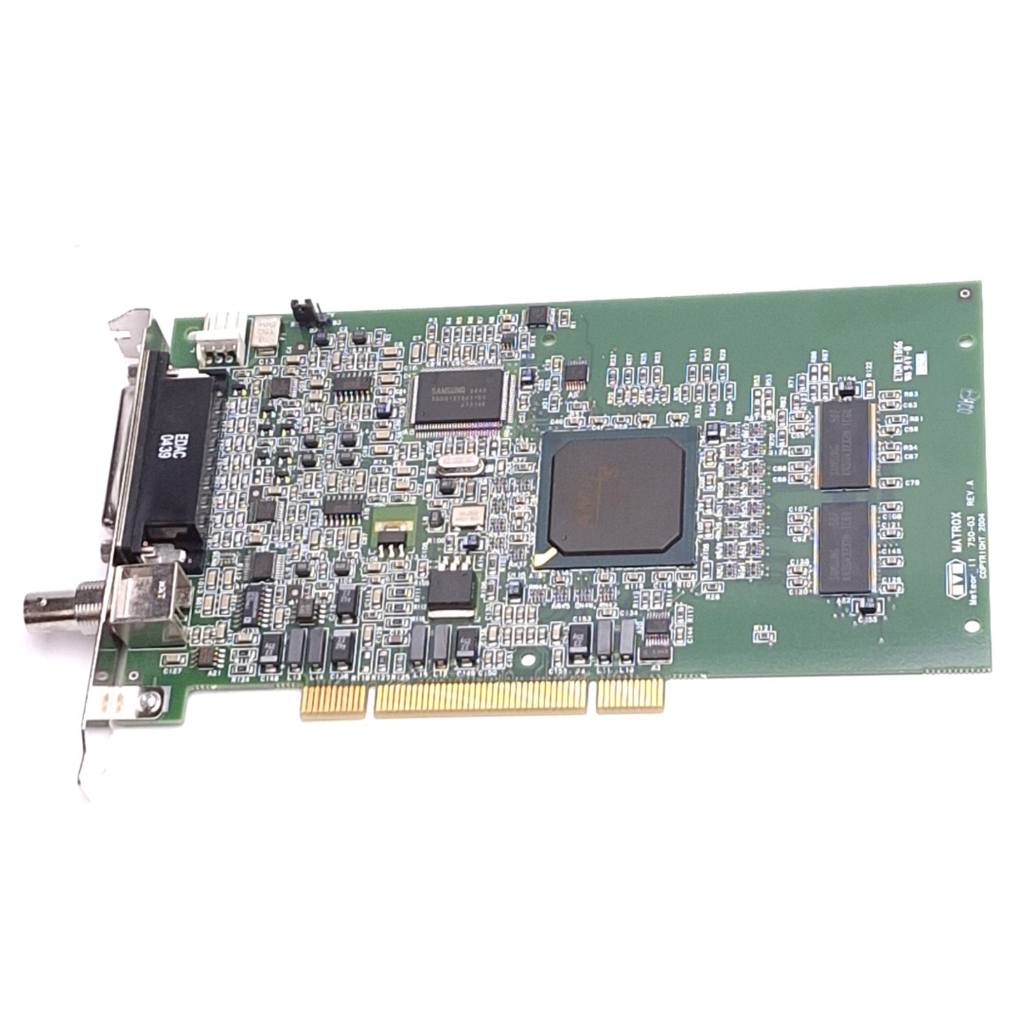 Used Matrox 63039620278 Meteor-II 750-03 Frame Grabber Card, PCI, BNC, 44-Pin D-Sub