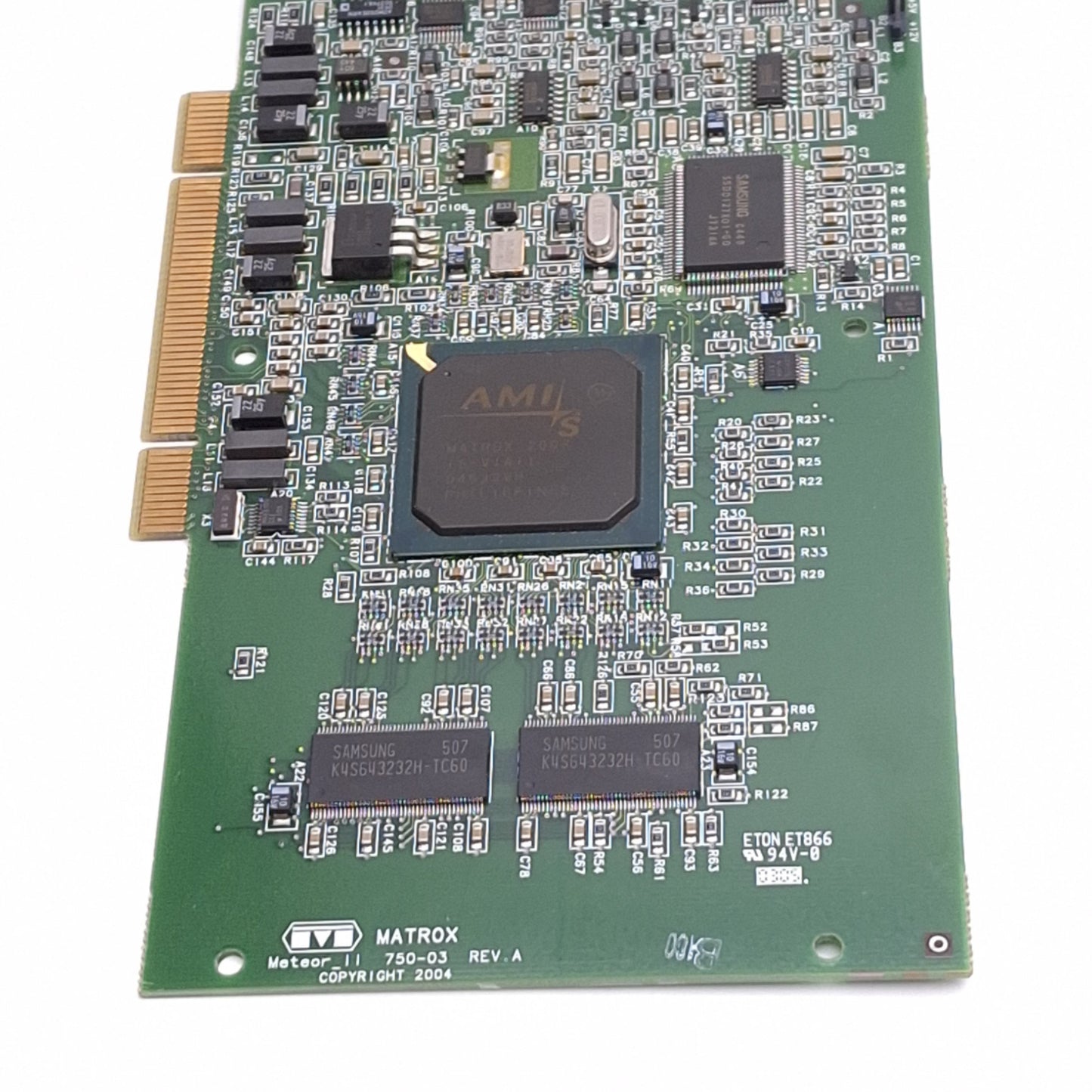 Used Matrox 63039620278 Meteor-II 750-03 Frame Grabber Card, PCI, BNC, 44-Pin D-Sub