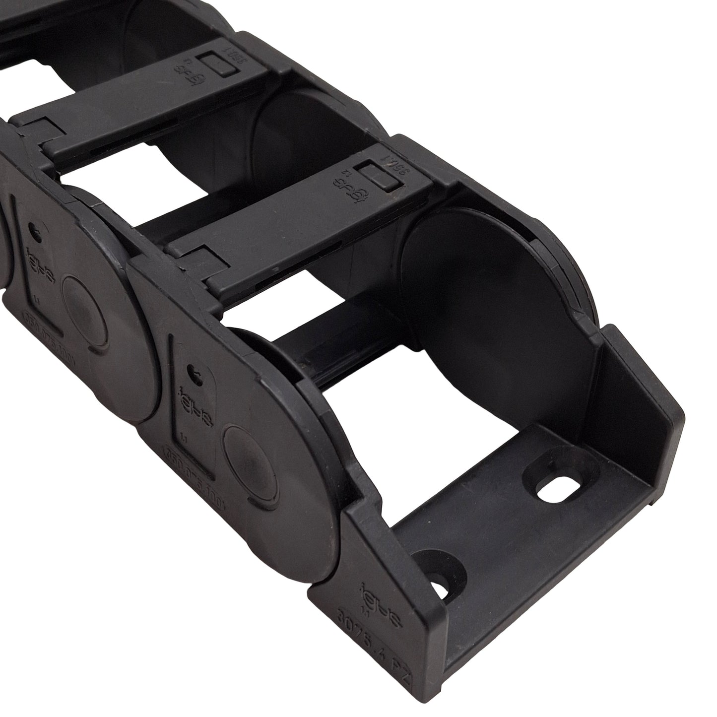 Used Igus 350.075.100 Energy Chain 75x45mm Inner ø100mm Bend, 14-Link + Ends, 41.75in