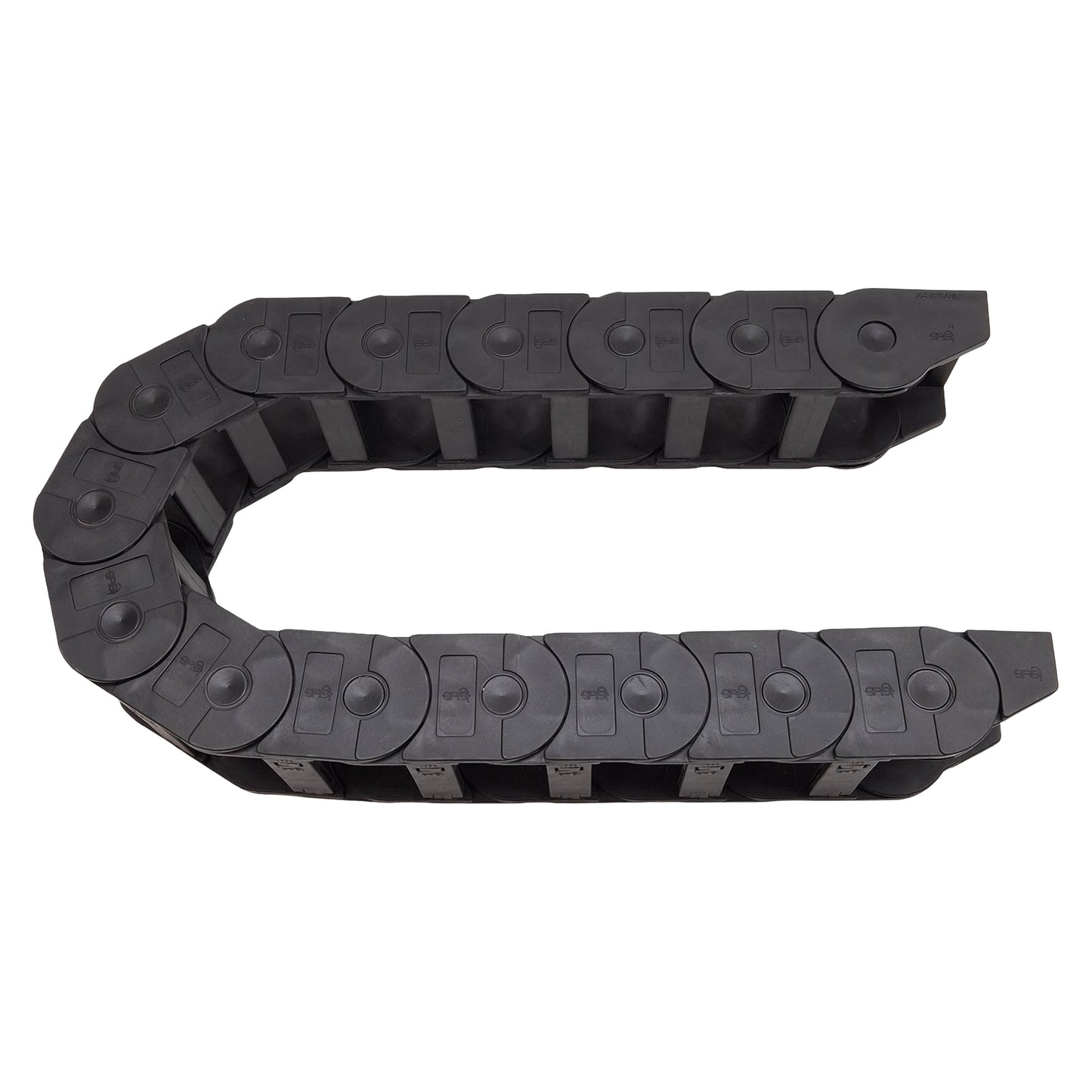 Used Igus 350.075.100 Energy Chain 75x45mm Inner ø100mm Bend, 14-Link + Ends, 41.75in