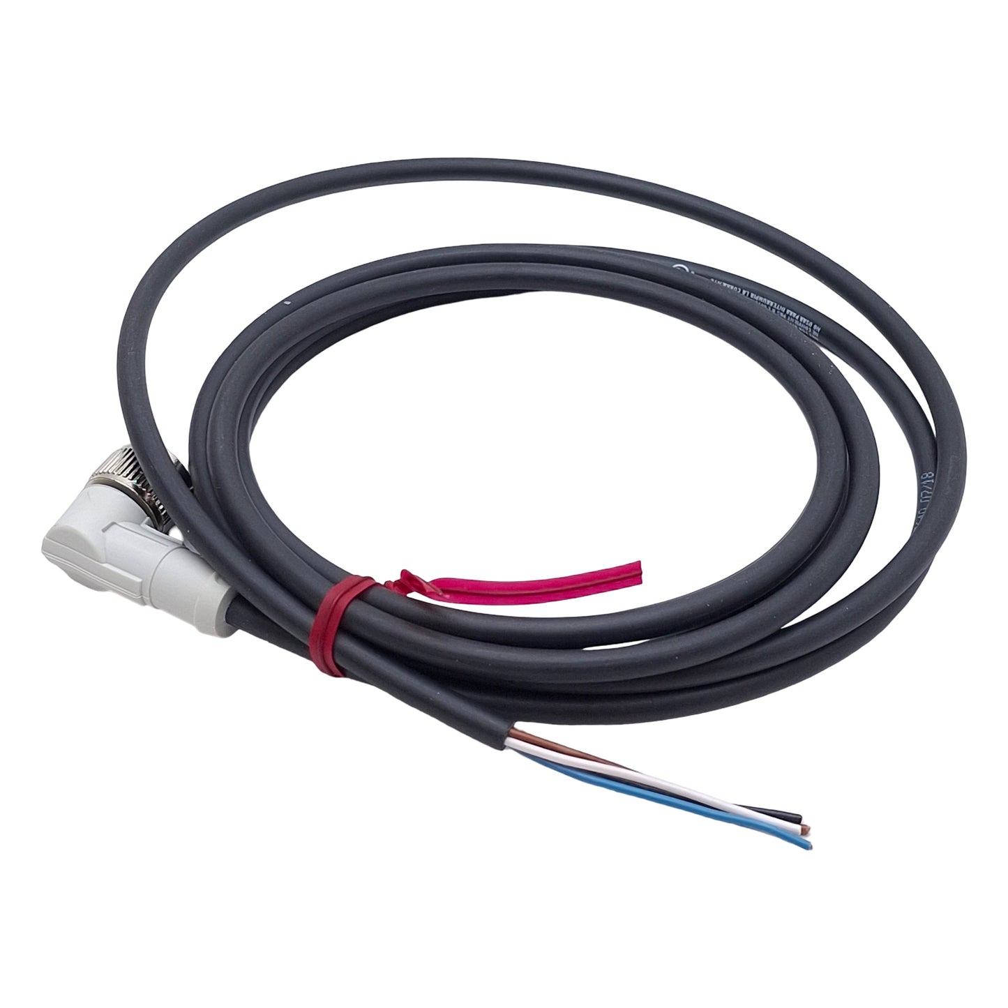 New Keyence OP-87640 Connector Cable, 4-Pin M12 L-Shape Female to Flying Leads, 2m