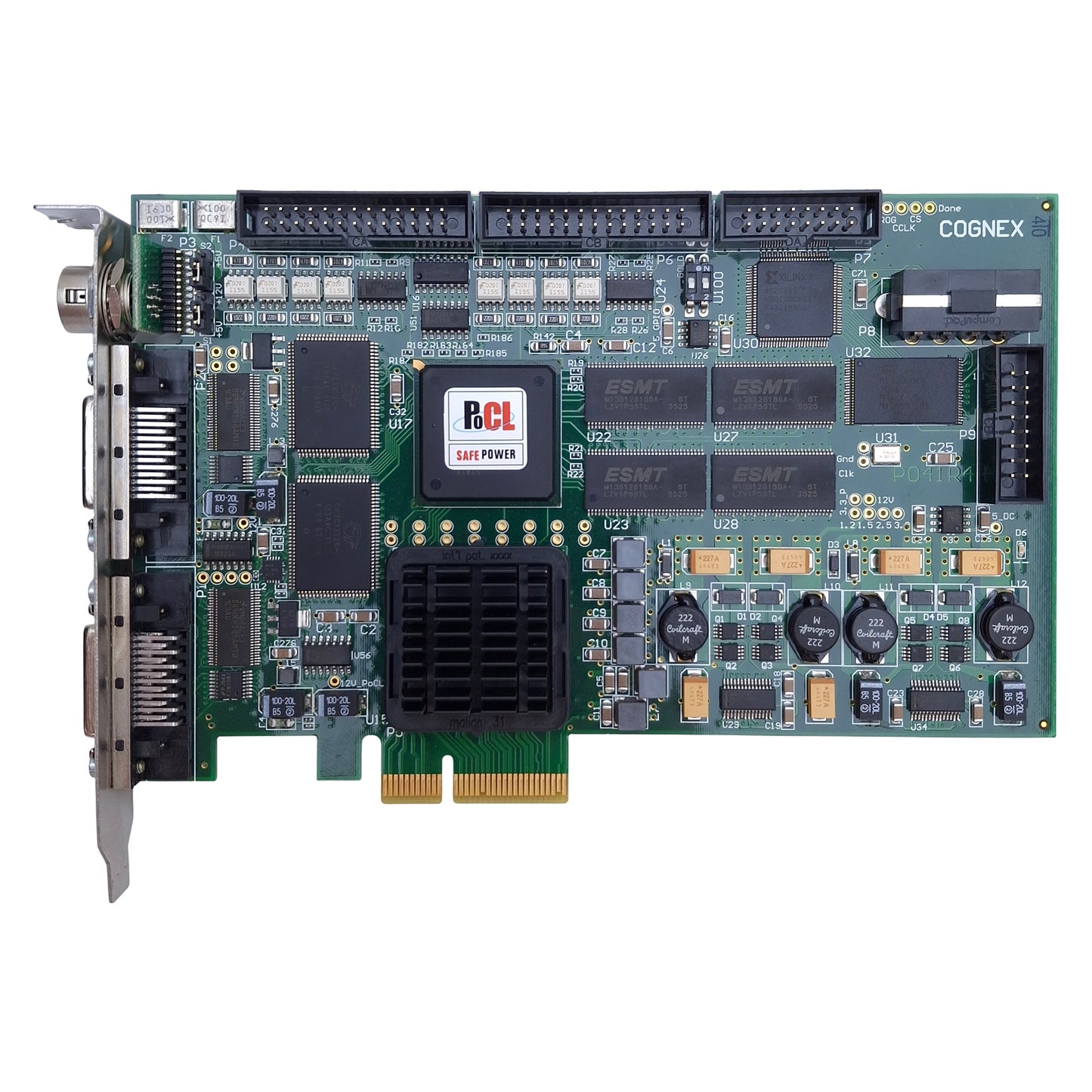 Used Cognex MVS-8602e Frame Grabber Card, PCIe x4, 2x Camera Link @ 85MHz, 360MB/sec