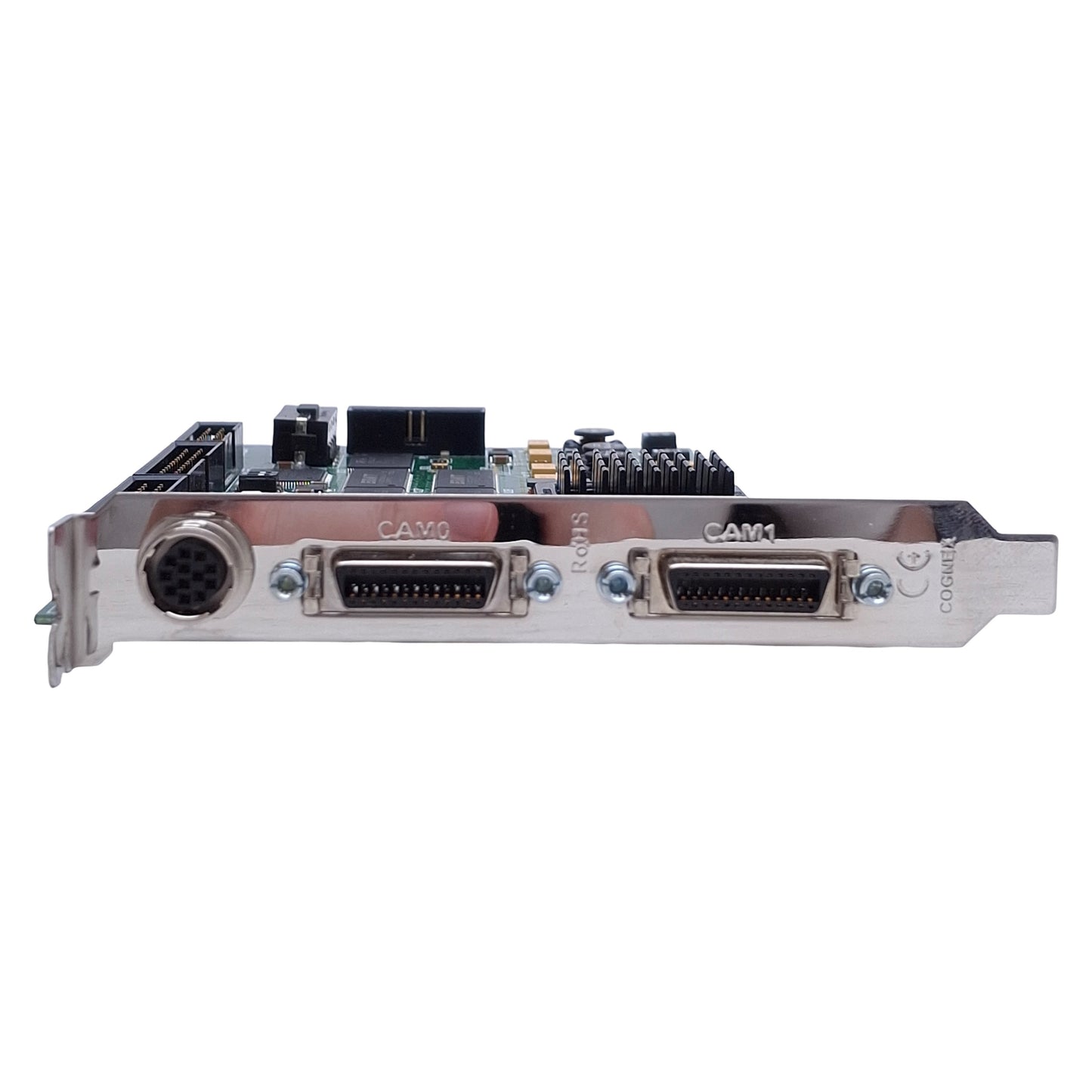 Used Cognex MVS-8602e Frame Grabber Card, PCIe x4, 2x Camera Link @ 85MHz, 360MB/sec