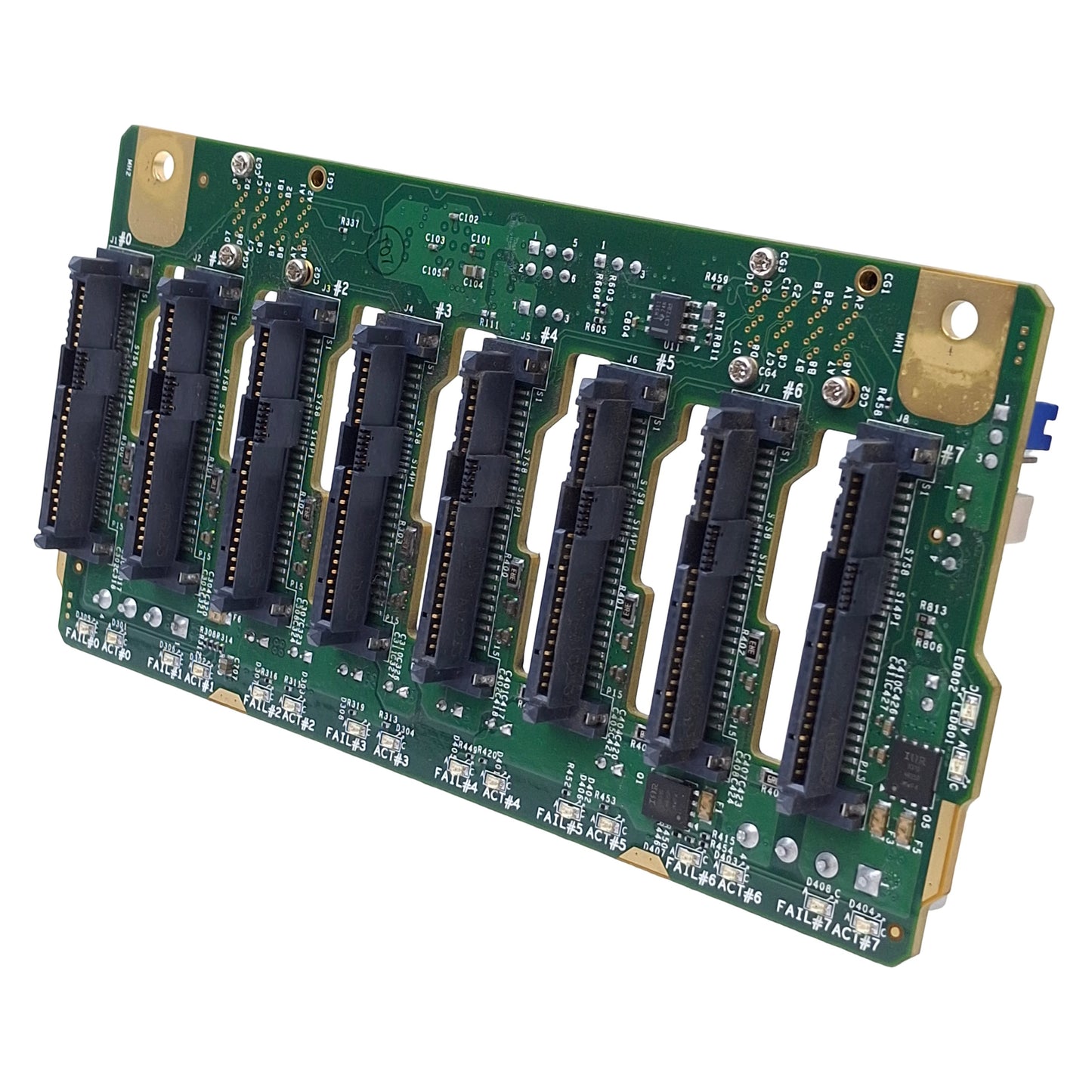 Used Supermico BPN-SAS3-I28A Backplane Board For CSE-M28 Mobile Rack, 8x SAS
