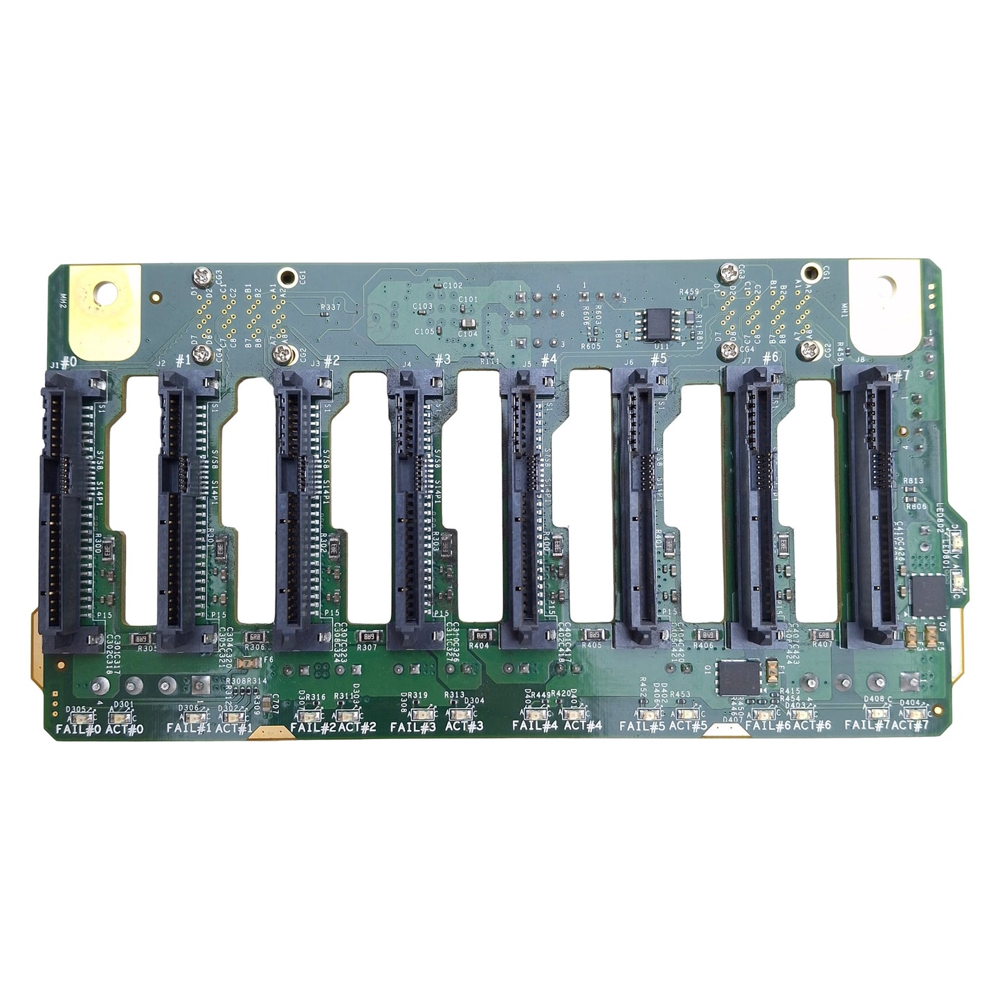 Used Supermico BPN-SAS3-I28A Backplane Board For CSE-M28 Mobile Rack, 8x SAS
