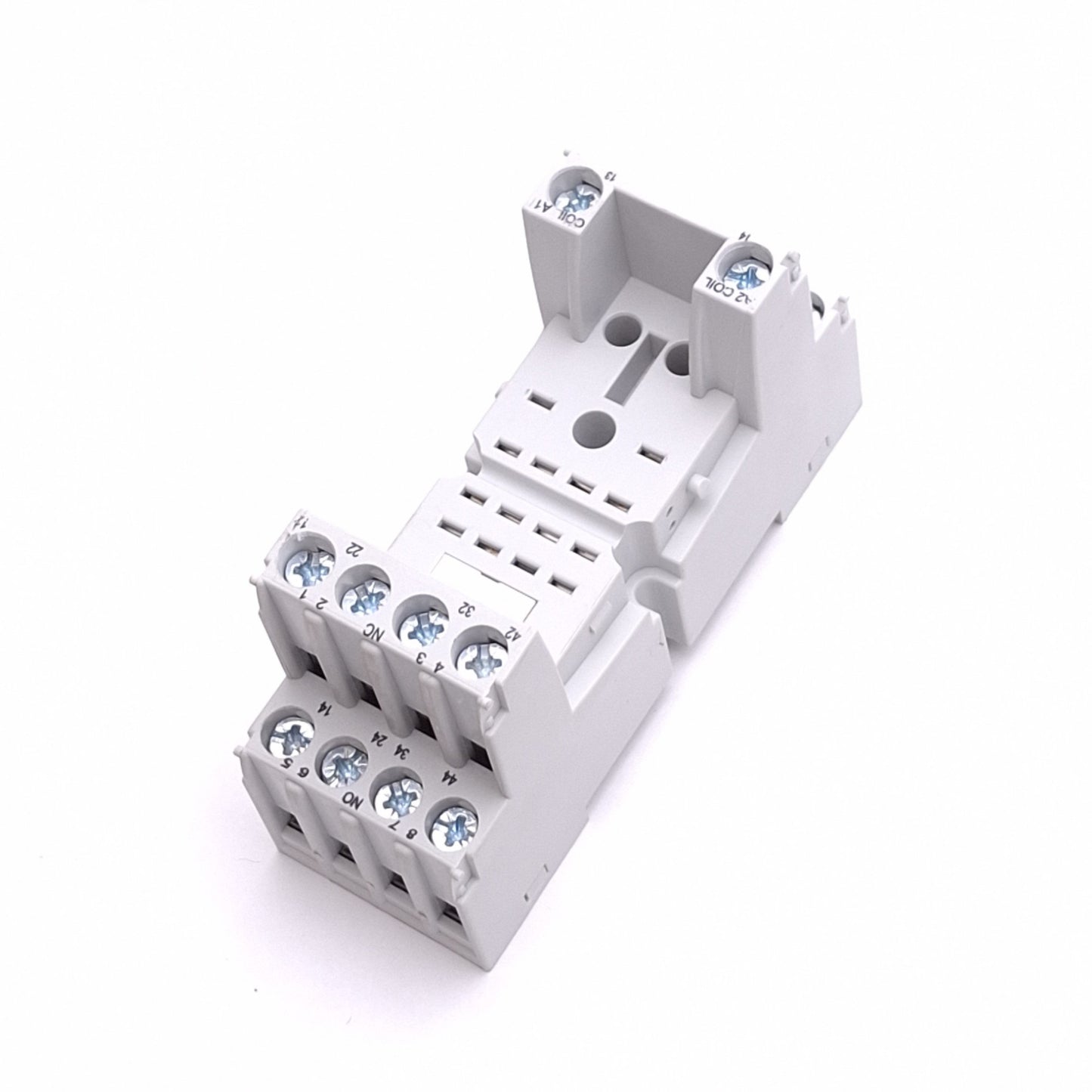 New – Open box RELE ZMD4 Relay Socket, 14-Pin Blade to Screw Terminals, 300VAC 6A Max, DIN Rail