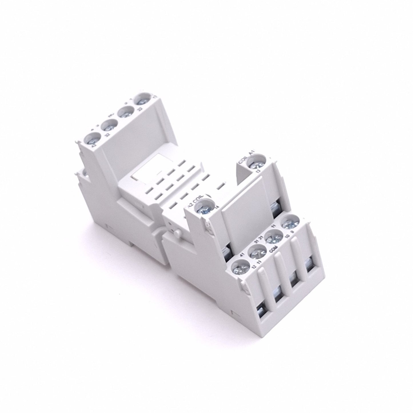 New – Open box RELE ZMD4 Relay Socket, 14-Pin Blade to Screw Terminals, 300VAC 6A Max, DIN Rail