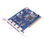 Used Belkin F5U220 PCI USB Expansion Card, 5-Port High-Speed USB 2.0, 480Mbps