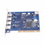 Used Belkin F5U220 PCI USB Expansion Card, 5-Port High-Speed USB 2.0, 480Mbps
