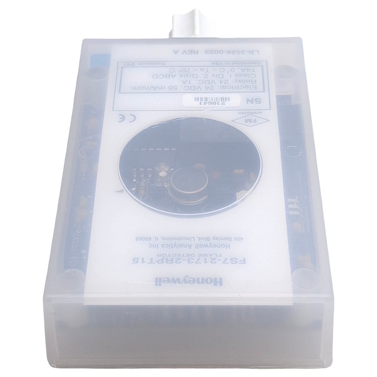 Used HoneyWell FS7-2173-2RPT15 Flame Detector, 1A 24VDC Relay, 120°FOV, ø5/16in Port