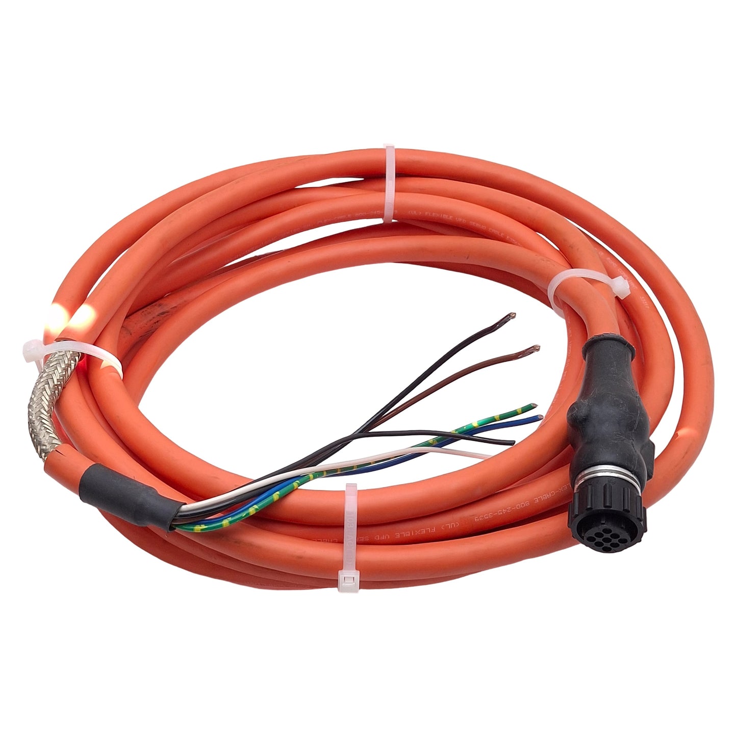Used Flex-Cable FC-CPBM6DF-16AF-M007 Servo & Power/Brake Cable, 6-Pin Female, 5m