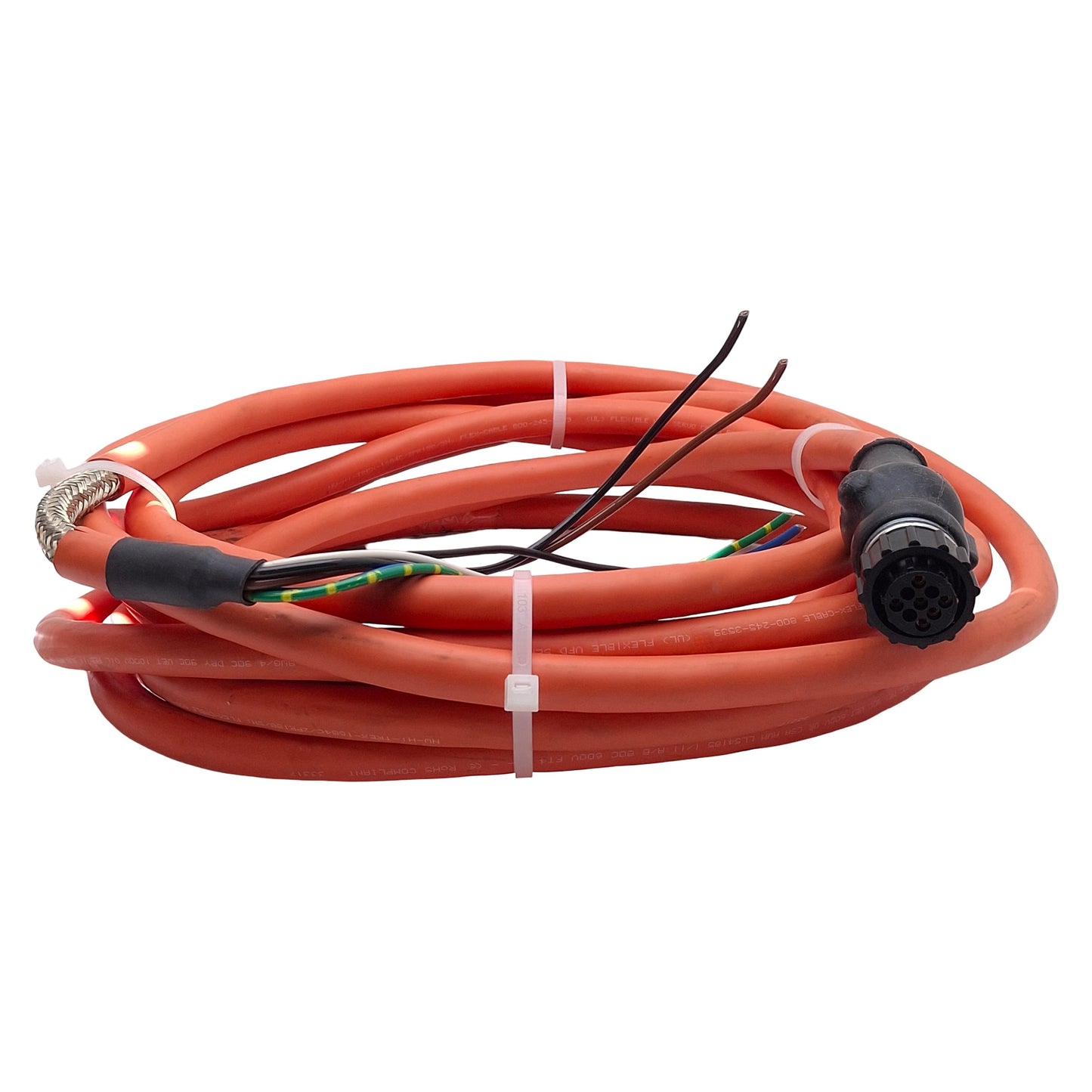 Used Flex-Cable FC-CPBM6DF-16AF-M007 Servo & Power/Brake Cable, 6-Pin Female, 5m