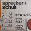 Used Sprecher+Schuh KTA3-25-2.5A Motor Controller Circuit Breaker, 3-Pole, 1.6-2.5A