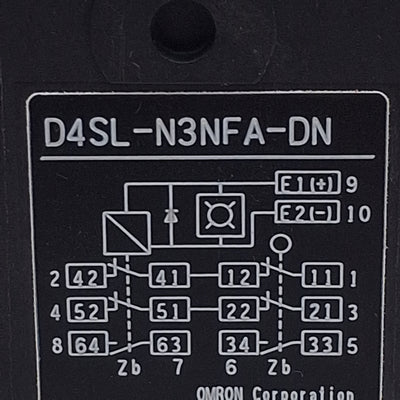 Used Omron STI D4SL-N3NFA-DN Guard Lock Safety Interlock Switch, 2x 2NC/1NO, 24VDC