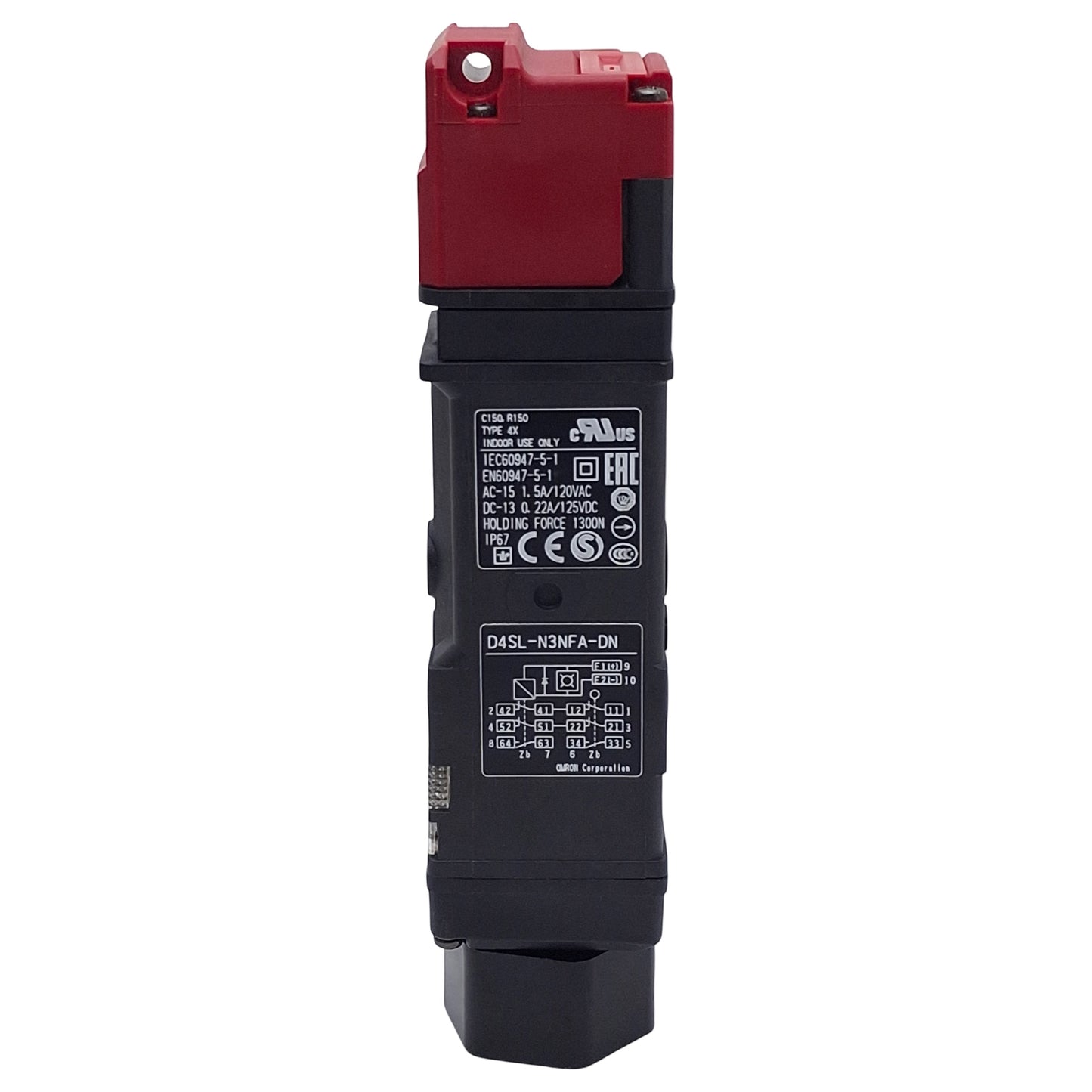 Used Omron STI D4SL-N3NFA-DN Guard Lock Safety Interlock Switch, 2x 2NC/1NO, 24VDC