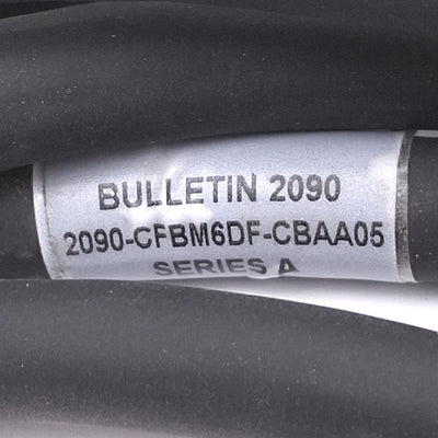 Used Allen Bradley 2090-CFBM6DF-CBAA05 Kinetix Motor Encoder Feedback Cable, 5m