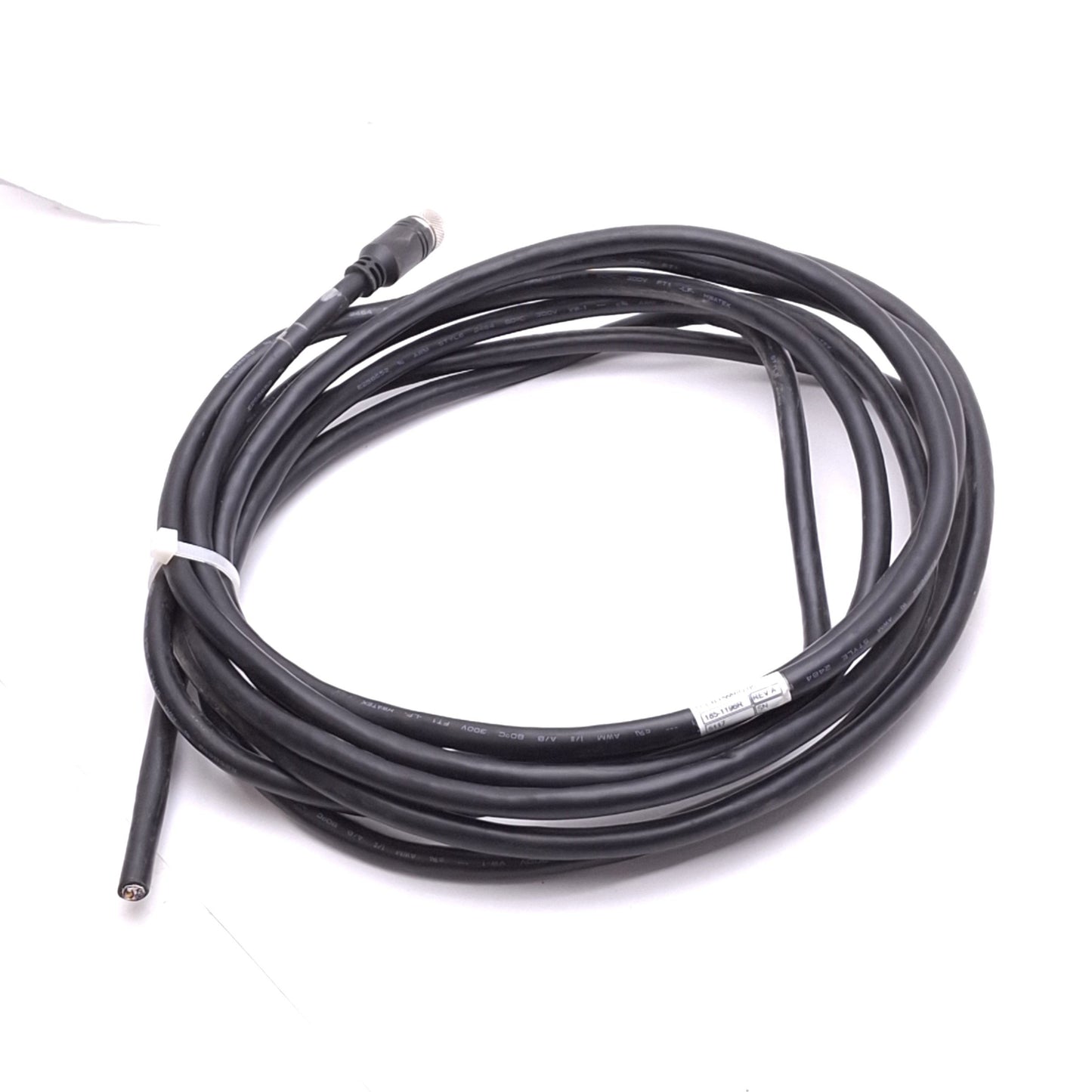 Used COGNEX CCB-PWRIO-05 185-1196R Rev A Breakout Cable, M12 12-Pin, 5m Length