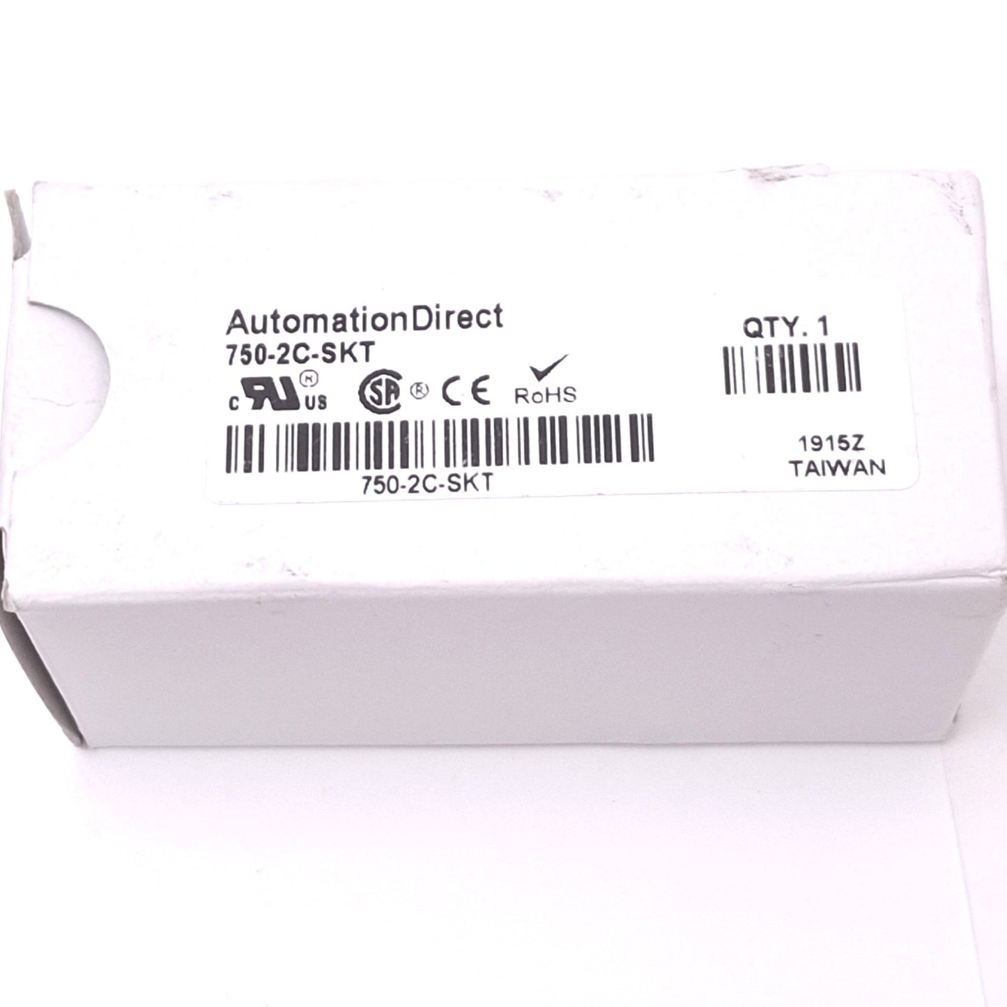 New Automation Direct 750-2C-SKT Relay Socket, 8-Pin Octal, 300V 16A, DIN Rail