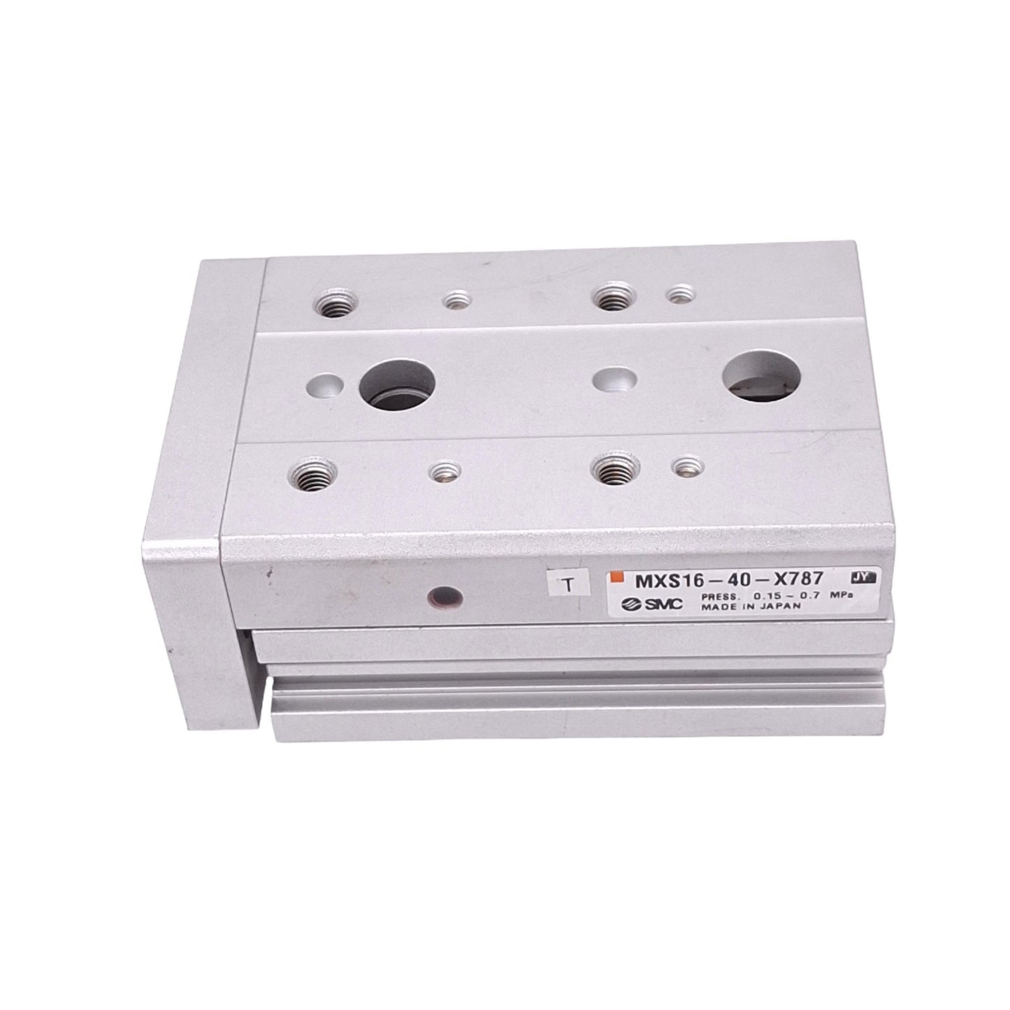 New – Open box SMC MXS16-40-X787 Pneumatic Slide Table, 16mm Bore, 40mm Stroke, 0.15-0.7MPa, M5