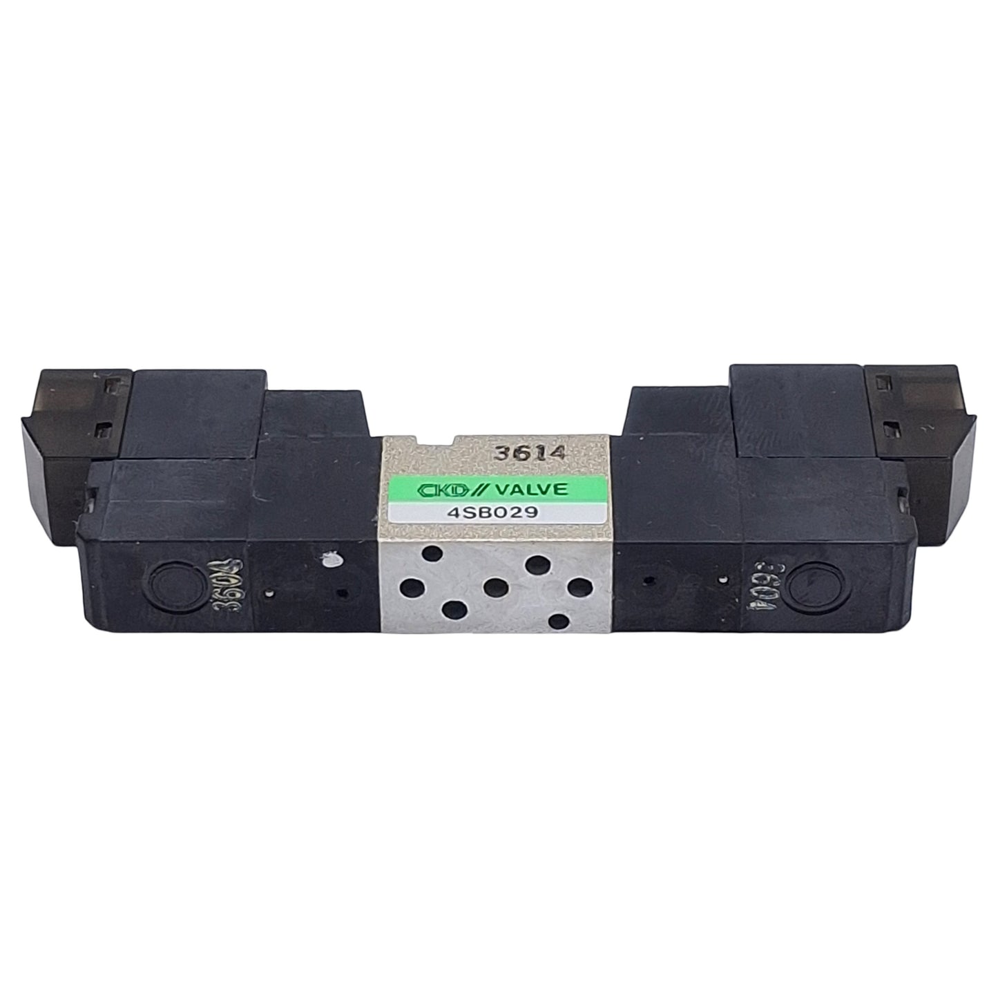 Used CKD 4SB029 Double Solenoid Valve Sub-Plate Mount, 2-Position, 0.7MPa, 24VDC Coil