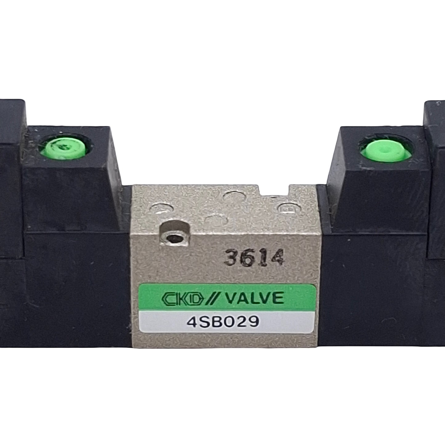 Used CKD 4SB029 Double Solenoid Valve Sub-Plate Mount, 2-Position, 0.7MPa, 24VDC Coil