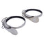 Used Lot of 2 Nordfab 8010005623 Stainless Steel Duct Quick-Fit Clamp w/Pin 4in Size