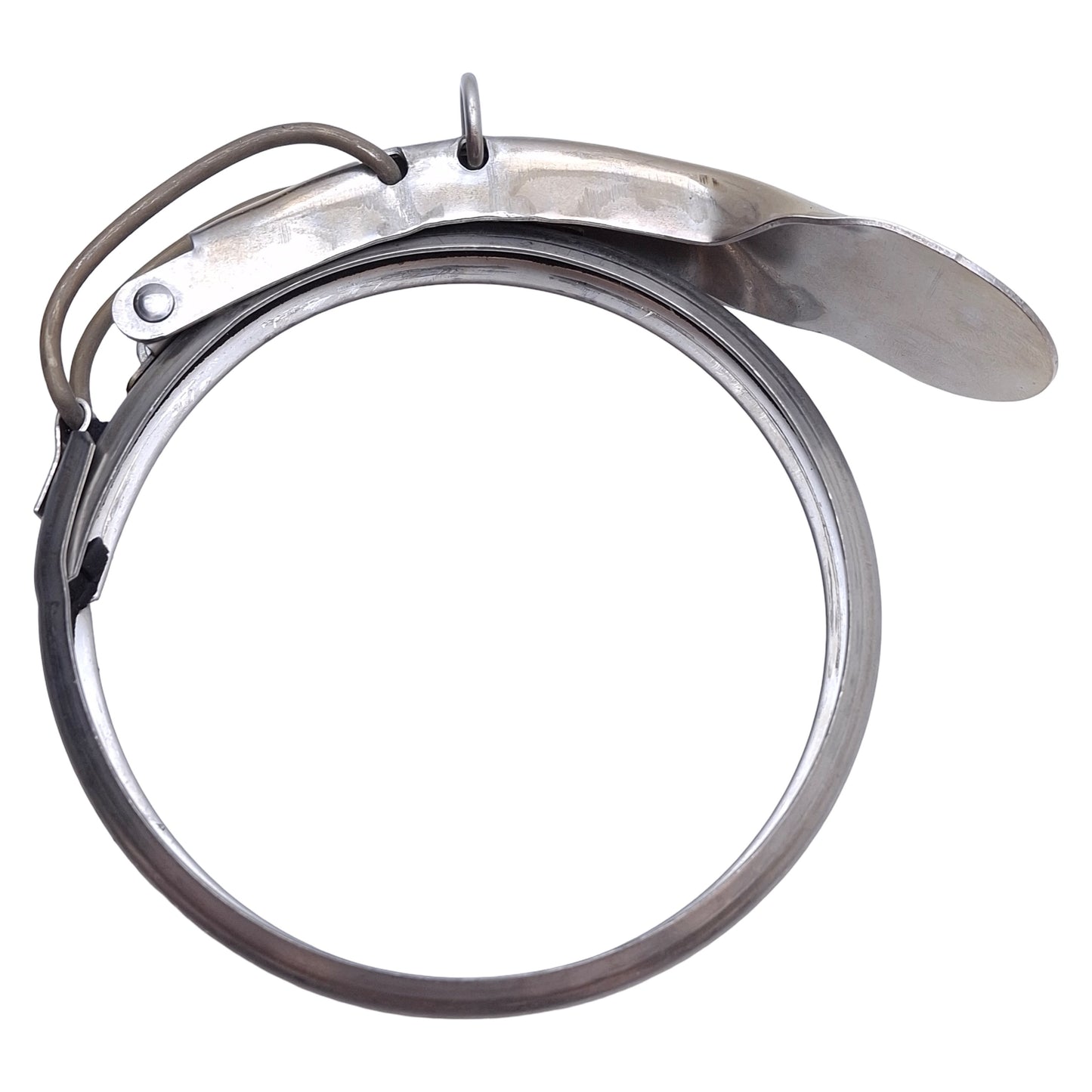 Used Lot of 2 Nordfab 8010005623 Stainless Steel Duct Quick-Fit Clamp w/Pin 4in Size