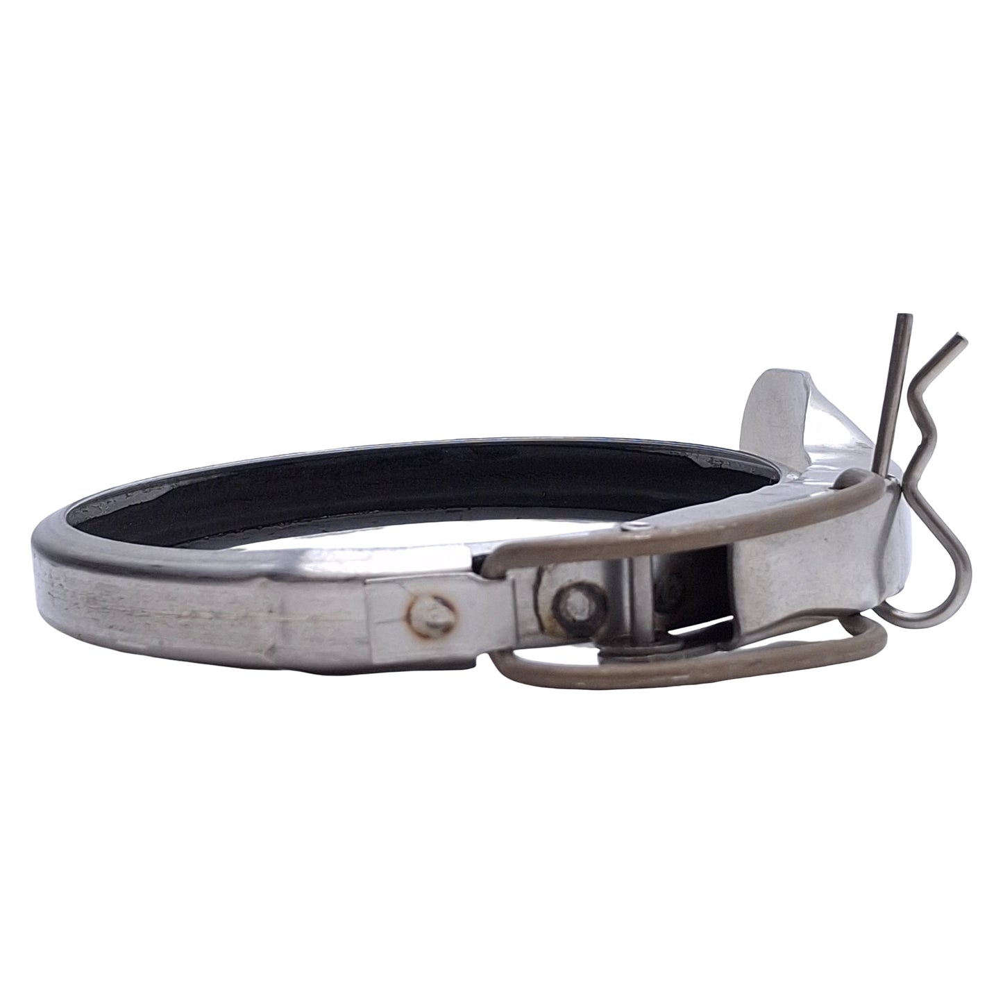 Used Lot of 2 Nordfab 8010005623 Stainless Steel Duct Quick-Fit Clamp w/Pin 4in Size