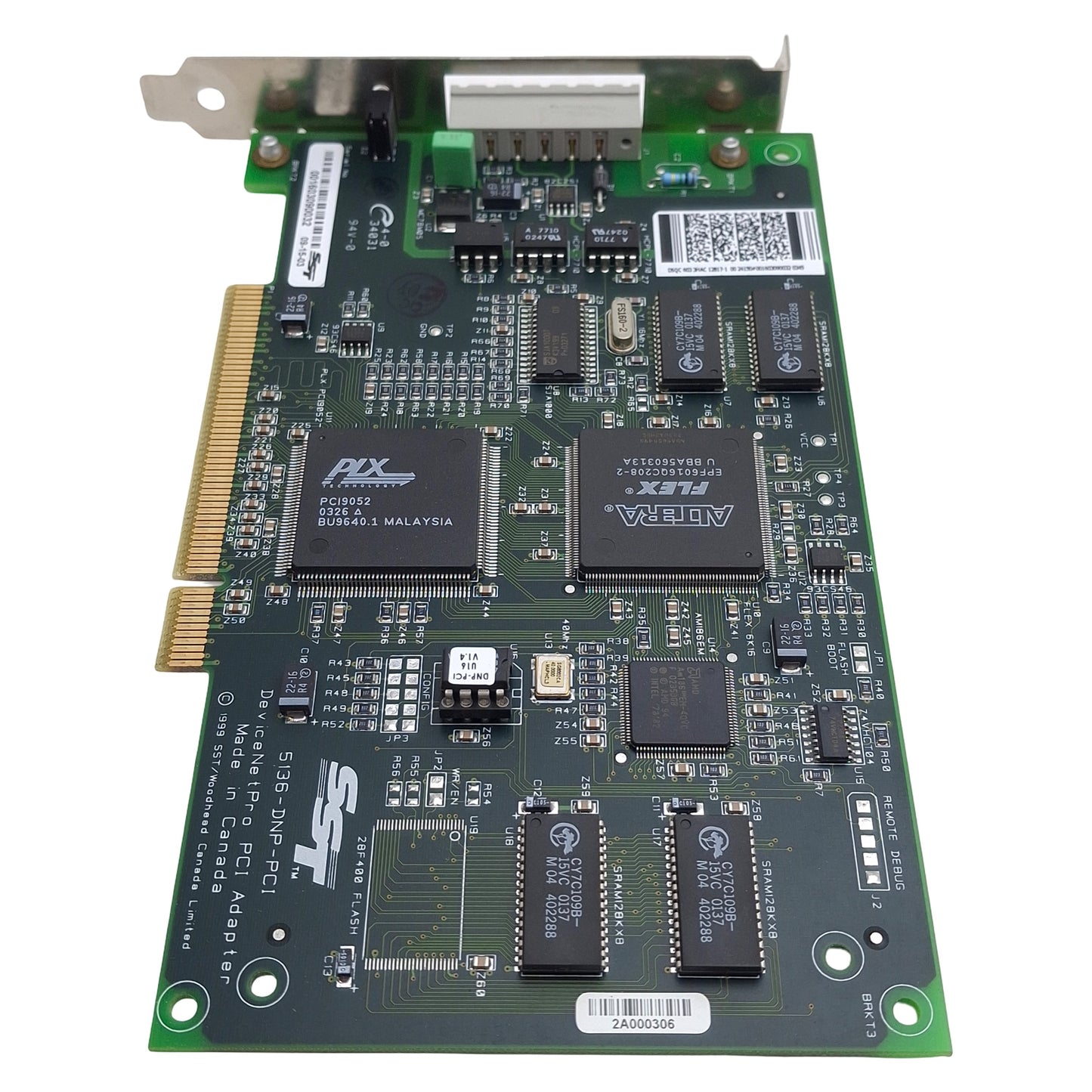 Used SST 5136-DNP-PCI V1.2.1 DeviceNetPro PCI Interface Card, 32-Bit 256Kbytes, 24VDC