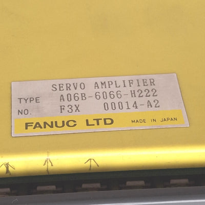 For parts or not working Fanuc A06B-6066-H222 AC Servo Amplifier C Series, 2-Axis, 200V, *For Parts