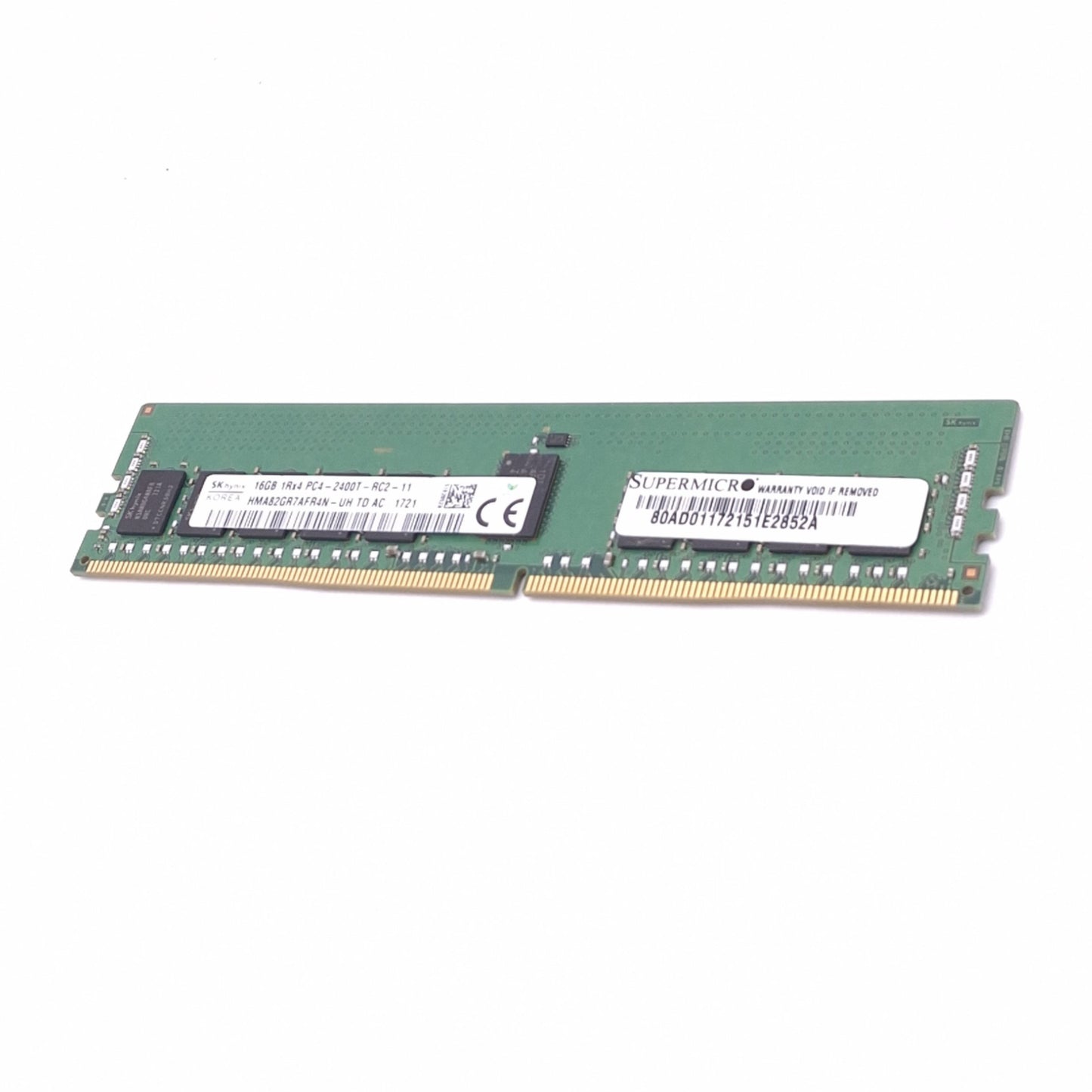Used SK Hynix HMA82GR7AFR4N-UH Memory Module, 16GB DDR4-2400 RAM, 288-Pin RDIMM