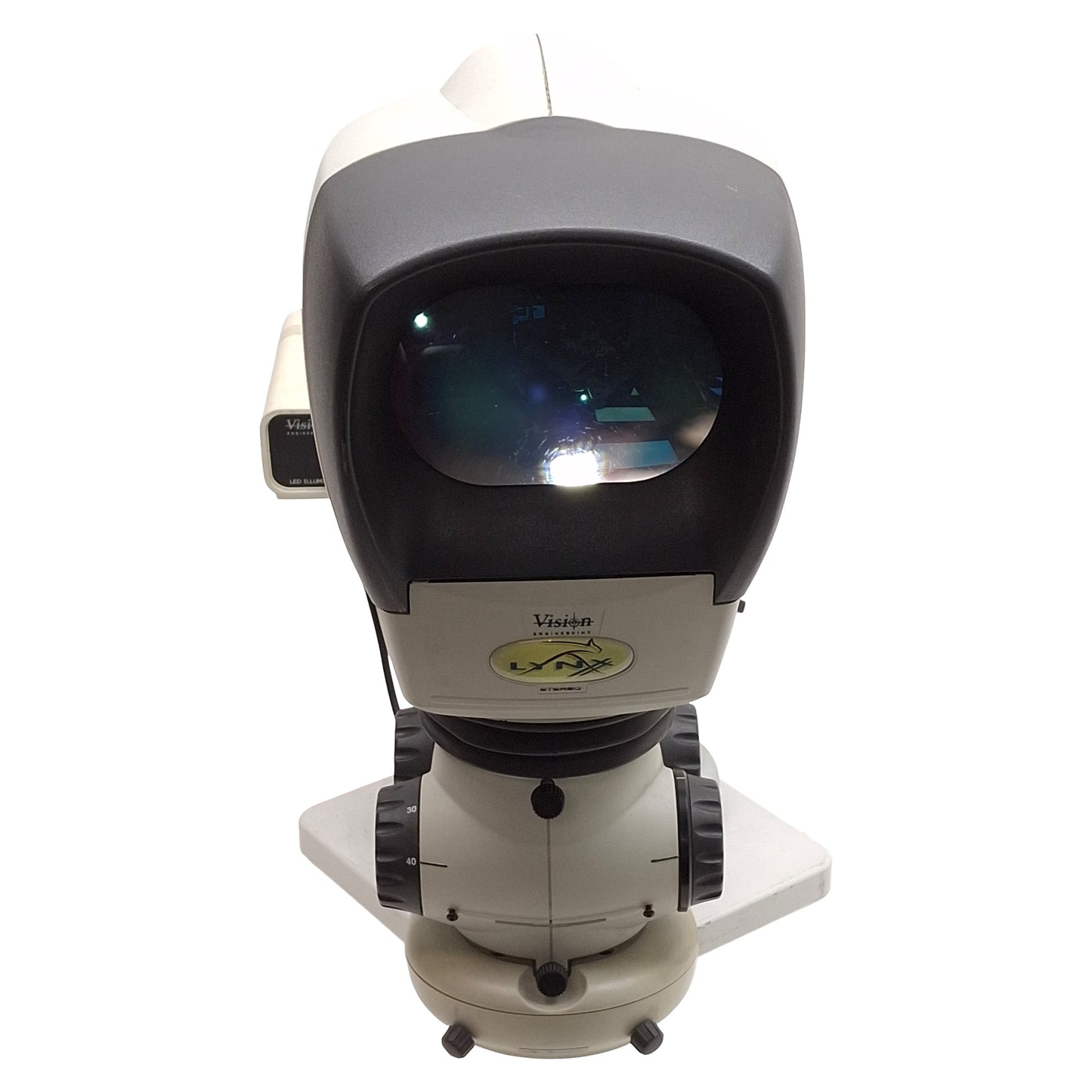 Used Vision Engineering Lynx Eyepieceless Stereo Dynascopic Microscope w/ Ring Light