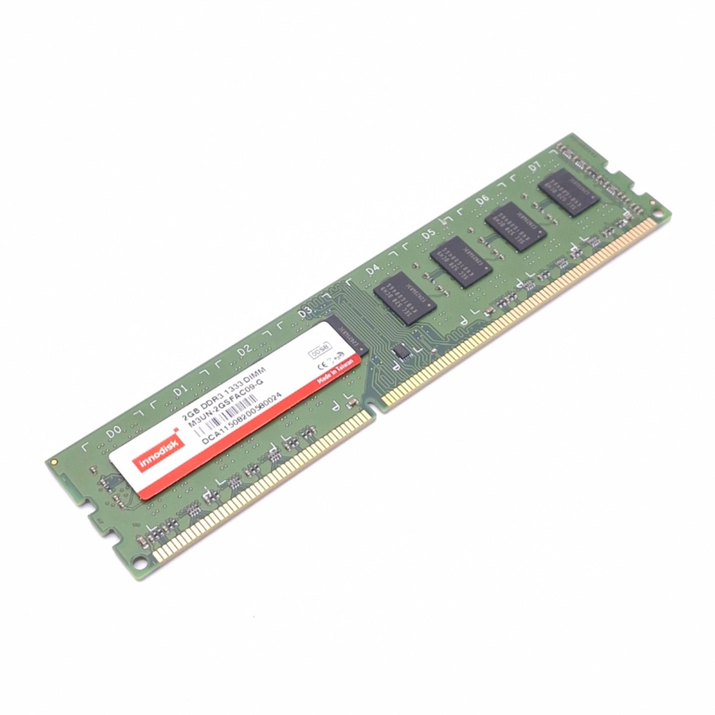 Used Innodisk M3UN-2GSFAC09-G Memory Module, 2GB DDR3-1333 SDRAM, 240-Pin DIMM
