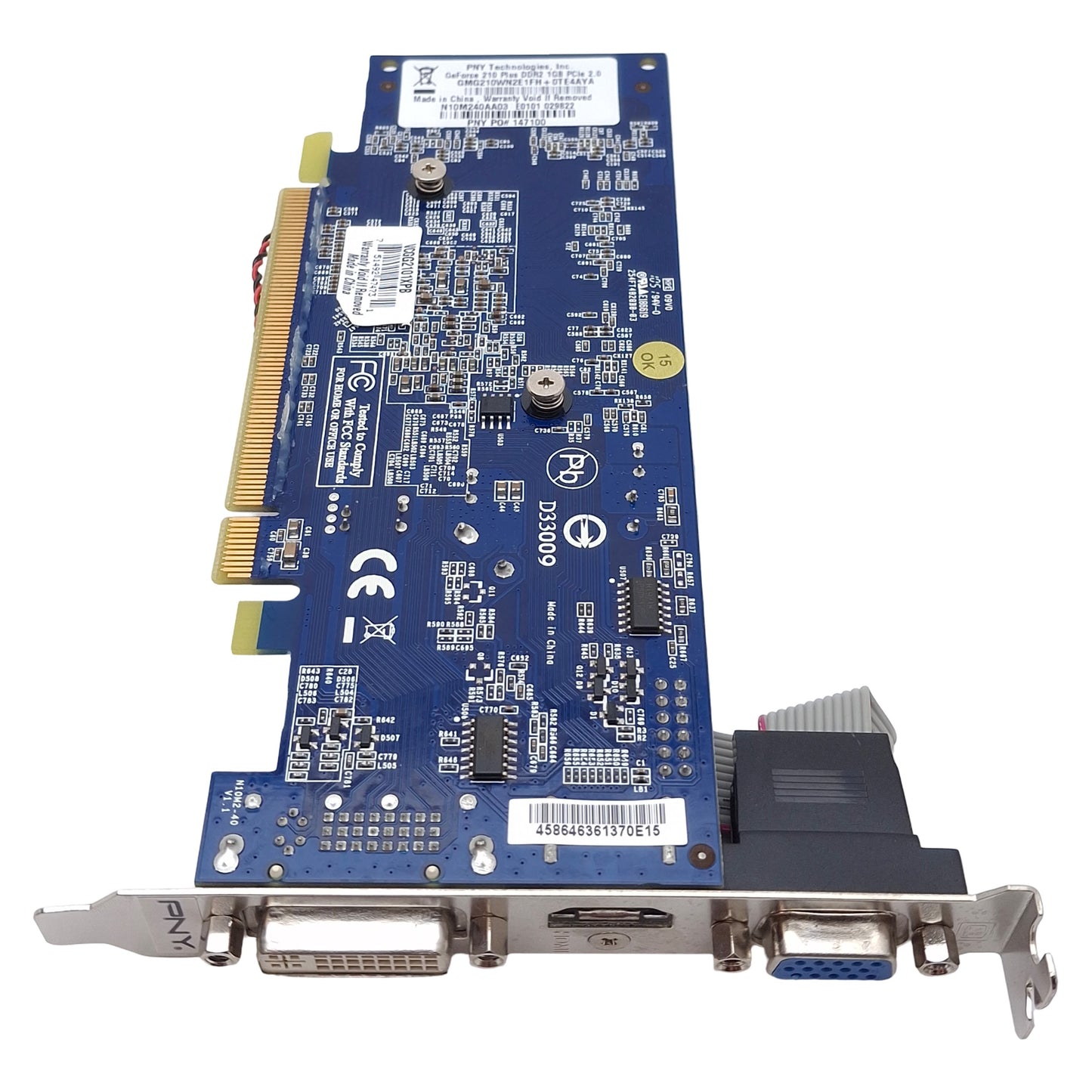 Used PNY GMG210WN2E1FH+0TE4AYA GeForce 210 Plus DDR2 1GB PCIe 2.0 x16 Graphics Card