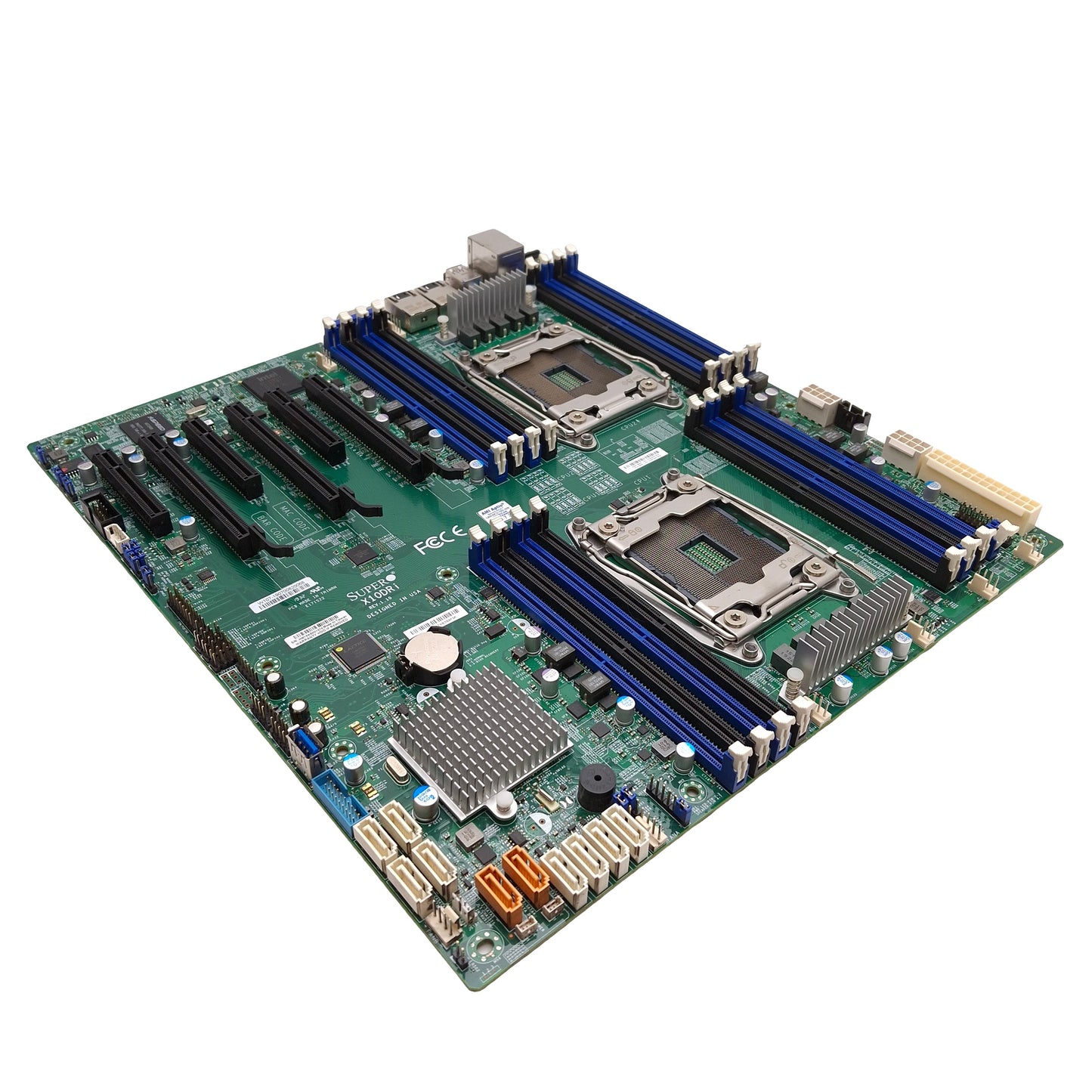 Used SuperMicro X10DRi E-ATX Motherboard, Dual Socket R3, 16x DIMM Slot, PCI-E x8/x16