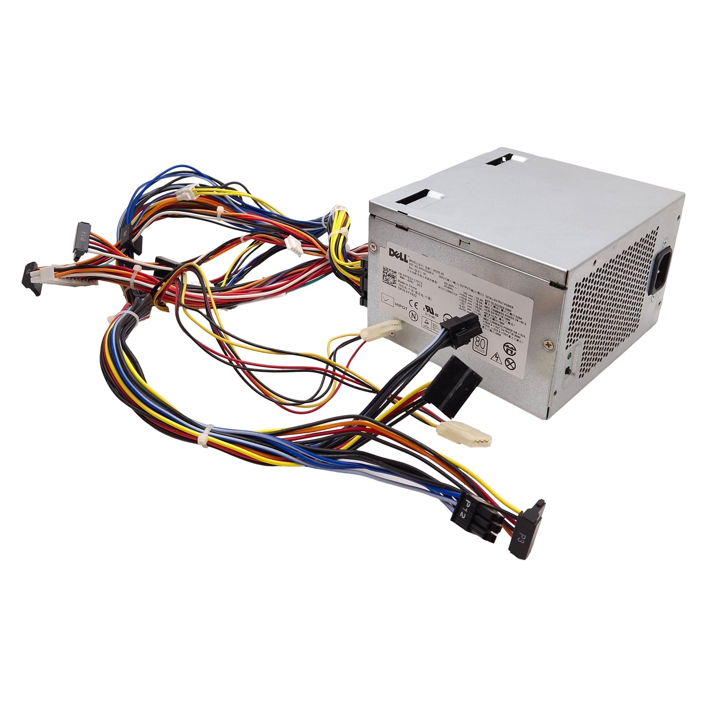 Used Dell N525E-00 Power Supply, 525W, 100-240VAC Input, +5VDC/±12VDC/+3.3VDC Output