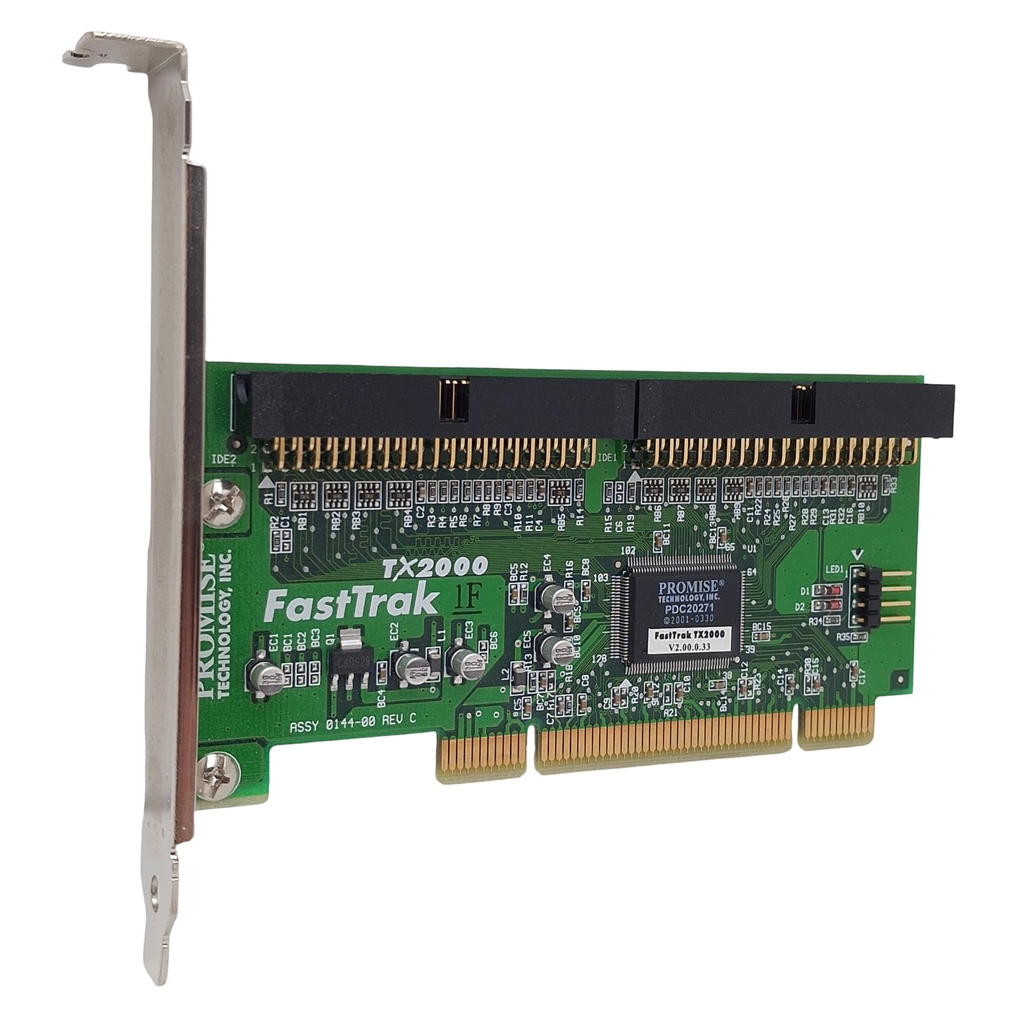 Used Promise FastTrak TX2000 PCI IDE Controller Card, 2 x ATA 133 PCI 266MB/S