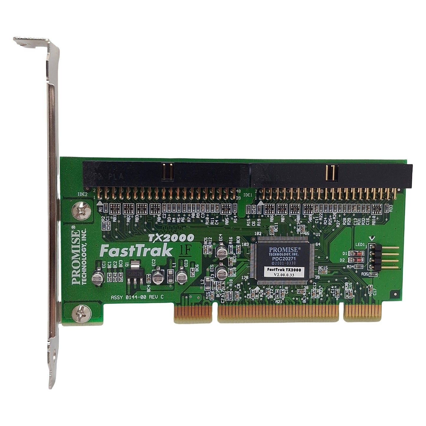 Used Promise FastTrak TX2000 PCI IDE Controller Card, 2 x ATA 133 PCI 266MB/S