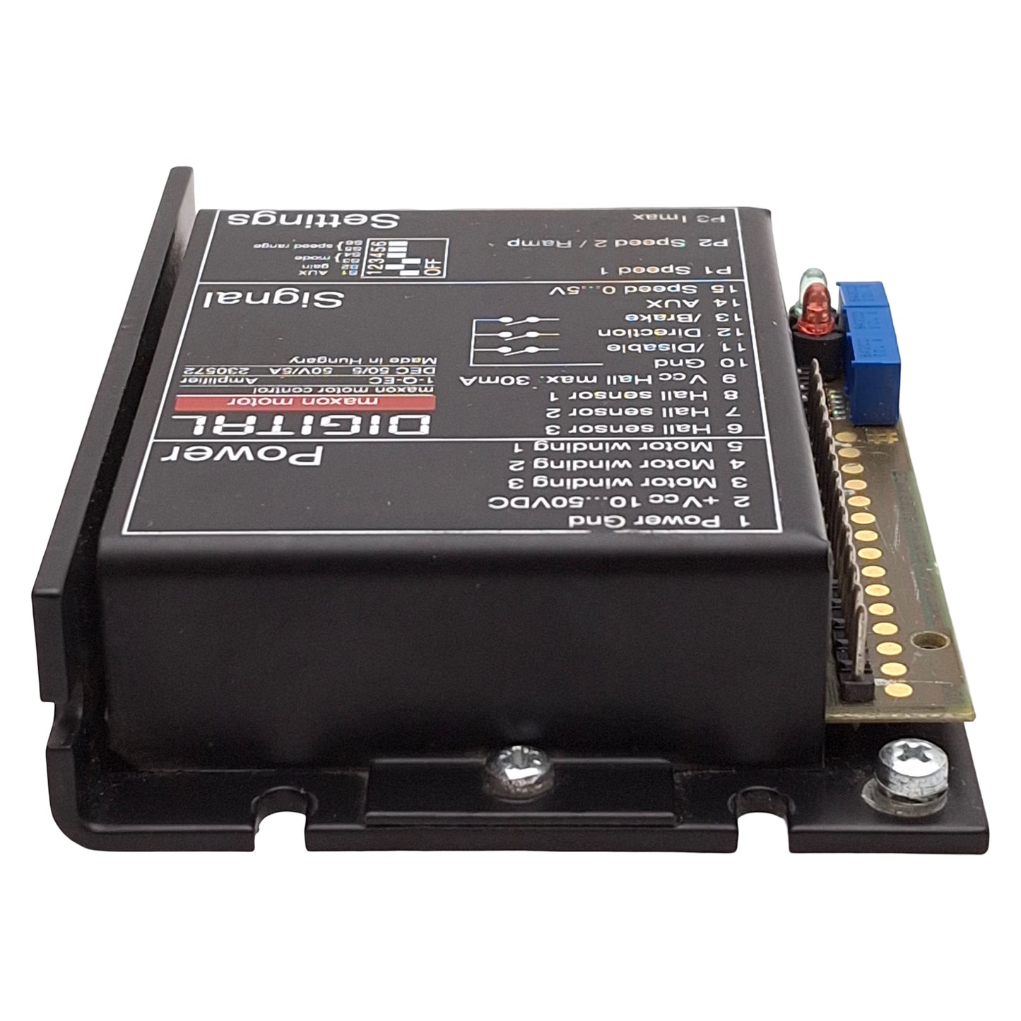 Used Maxon 1-Q-EC Digital EC Controller Amplifier, 120krpm, 10-50VDC 5A *No Terminal*