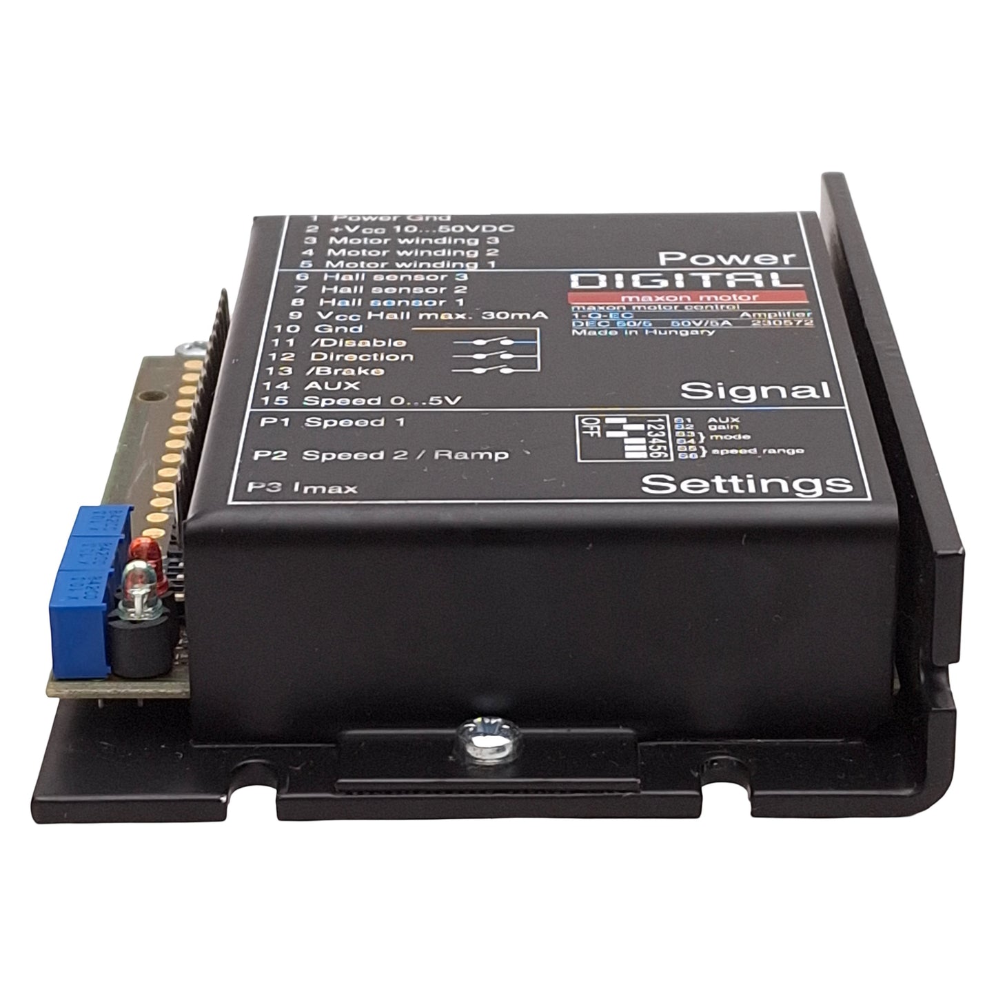 Used Maxon 1-Q-EC Digital EC Controller Amplifier, 120krpm, 10-50VDC 5A *No Terminal*