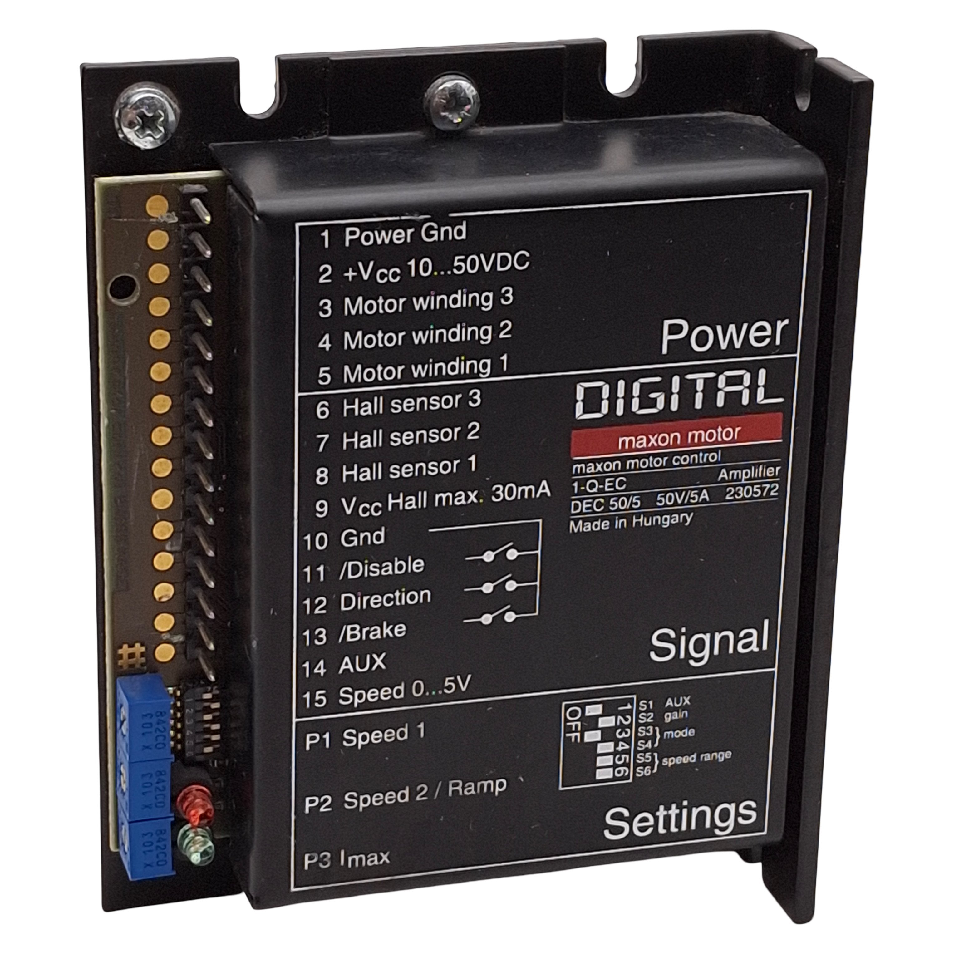 Maxon 1-Q-EC Digital EC Controller Amplifier, 120krpm, 10-50VDC 5A *No ...
