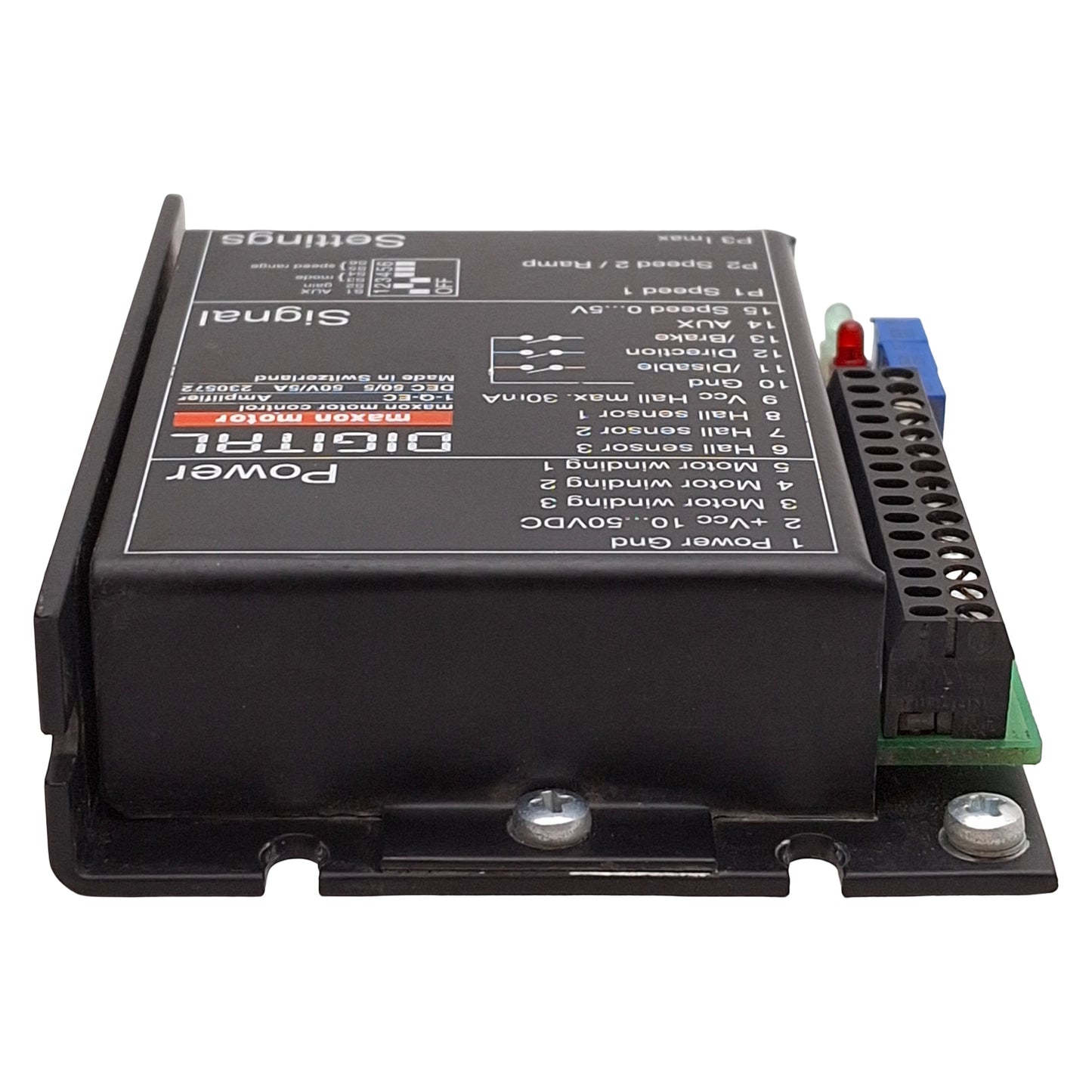 Used Maxon 1-Q-EC Digital EC Controller Amplifier, 120krpm, 10-50VDC 5A Supply
