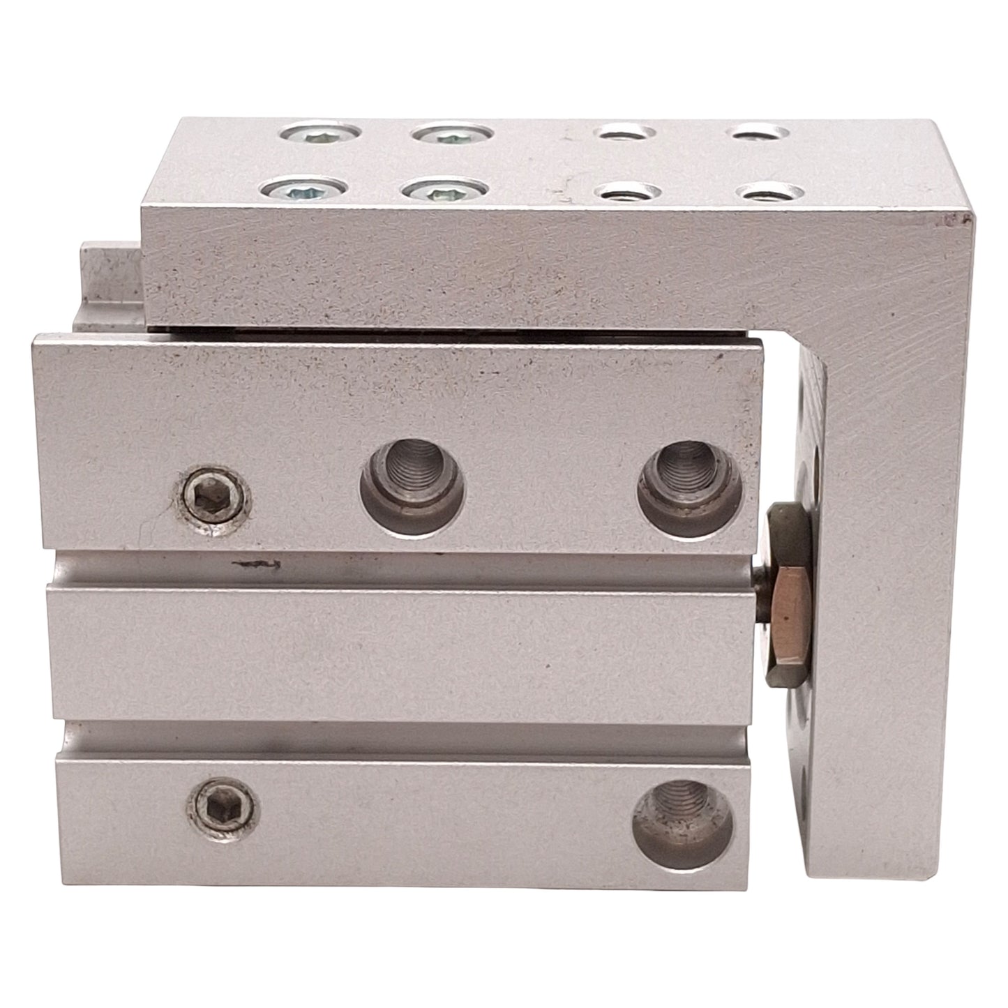 Used SMC MXH16-10 Compact Slide Table, ø16mm Bore, 10mm Stroke, 0.7MPa, M5x0.8 Ports
