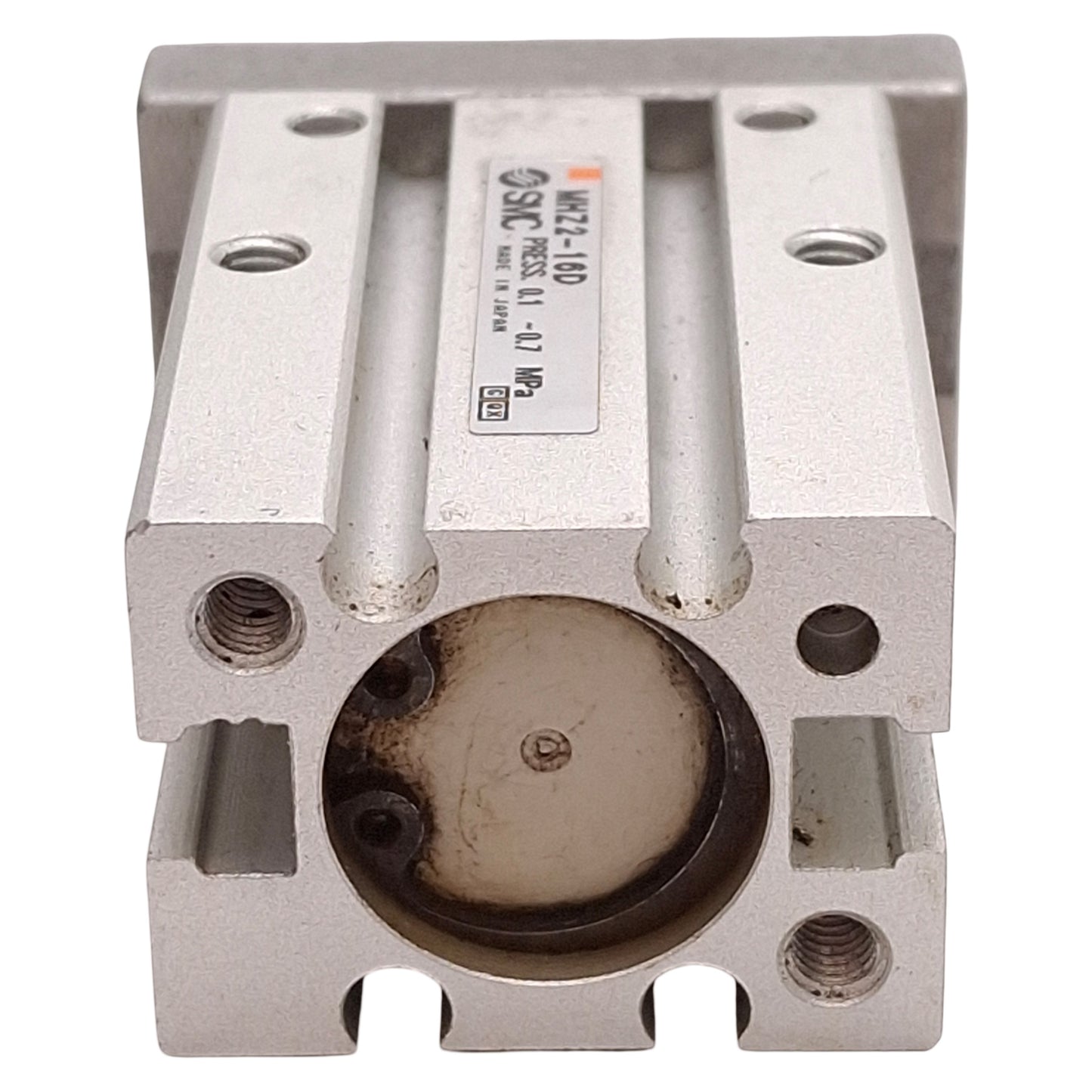 Used SMC MHZ2-16D Parallel Gripper, ø16mm Bore, 6mm Stroke, 0.1-0.7MPa, M5x0.8 Ports