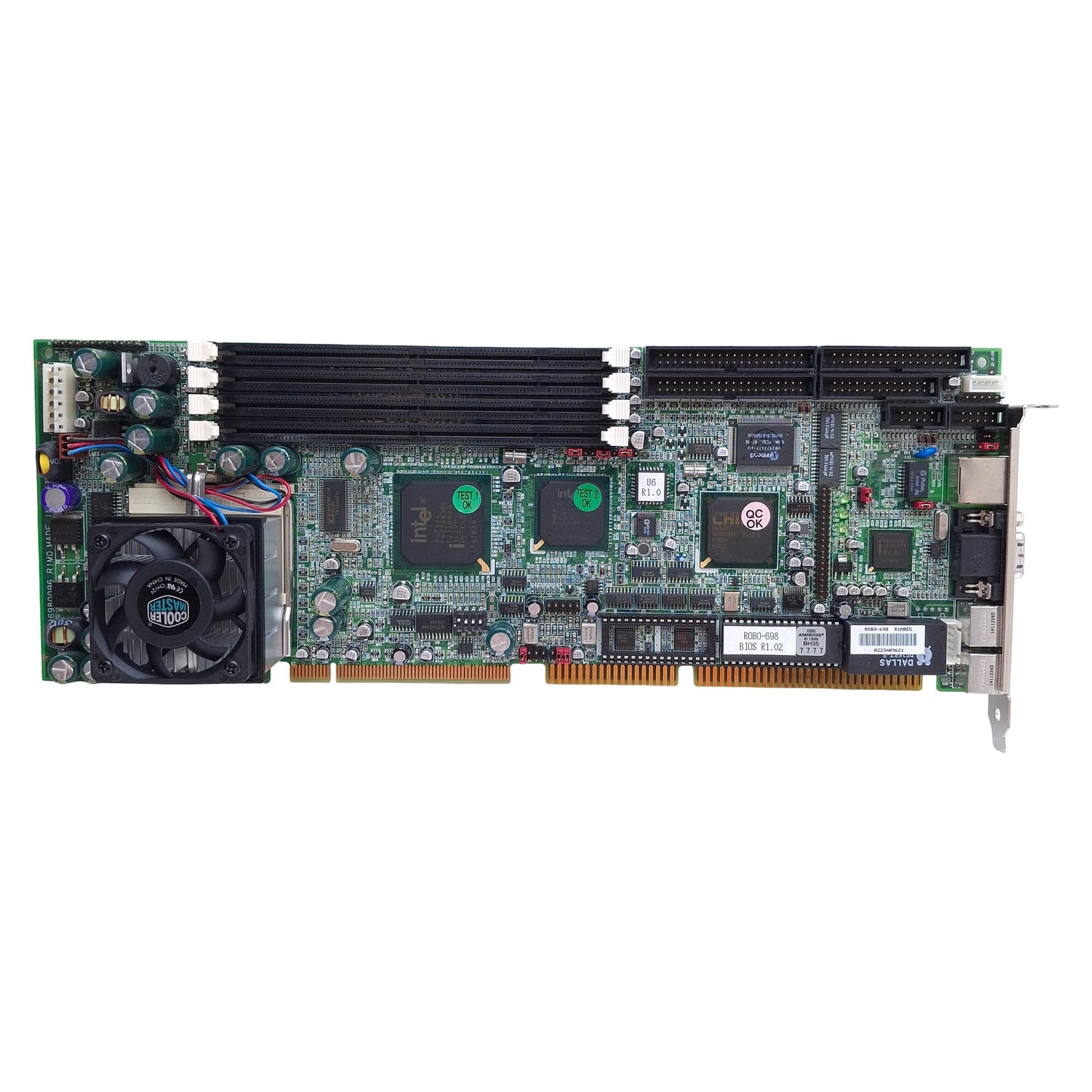 Used Portwell ROBO-698 Single Board Computer w/Intel Celeron 566MHz, 128MB, PICMG 1.0