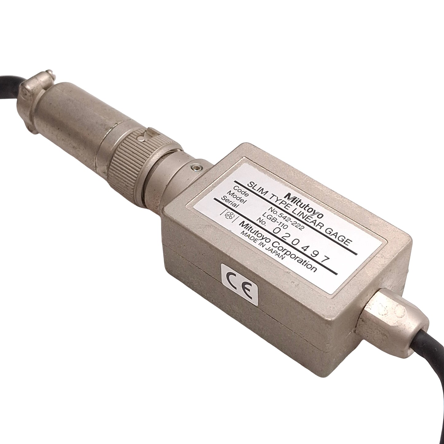 Used Mitutoyo 542-222 LGB-110 Linear Gage, 10mm Range, 0.001mm Resolution, ø8mm Stem