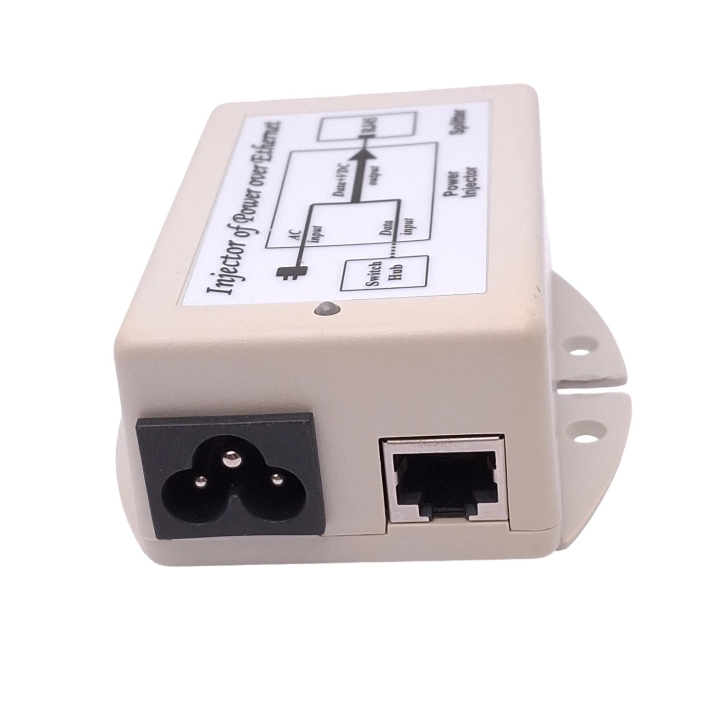 Used Laird POE-48iD Power Over Ethernet Injector, 100-240VAC In, 48VDC 16W Out, RJ45