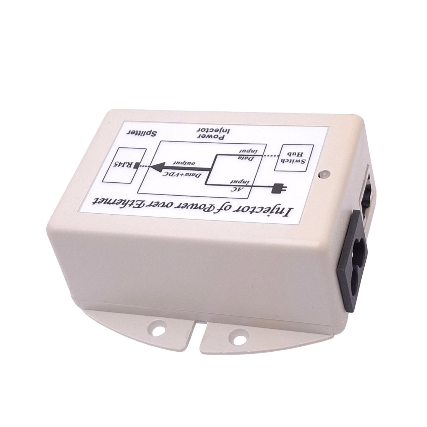 Used Laird POE-48iD Power Over Ethernet Injector, 100-240VAC In, 48VDC 16W Out, RJ45